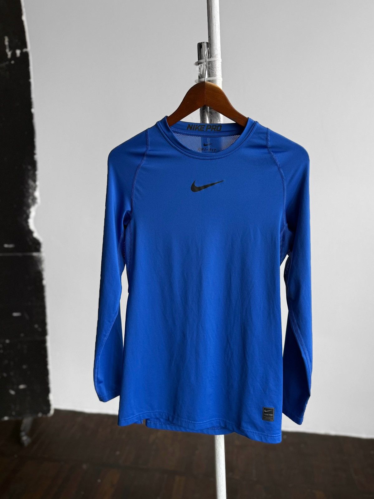 Nike Nike Pro Cool Compression Mens Long Sleeve Top Blue Dri-Fit Size US L / EU 52-54 / 3 - 3 Thumbnail