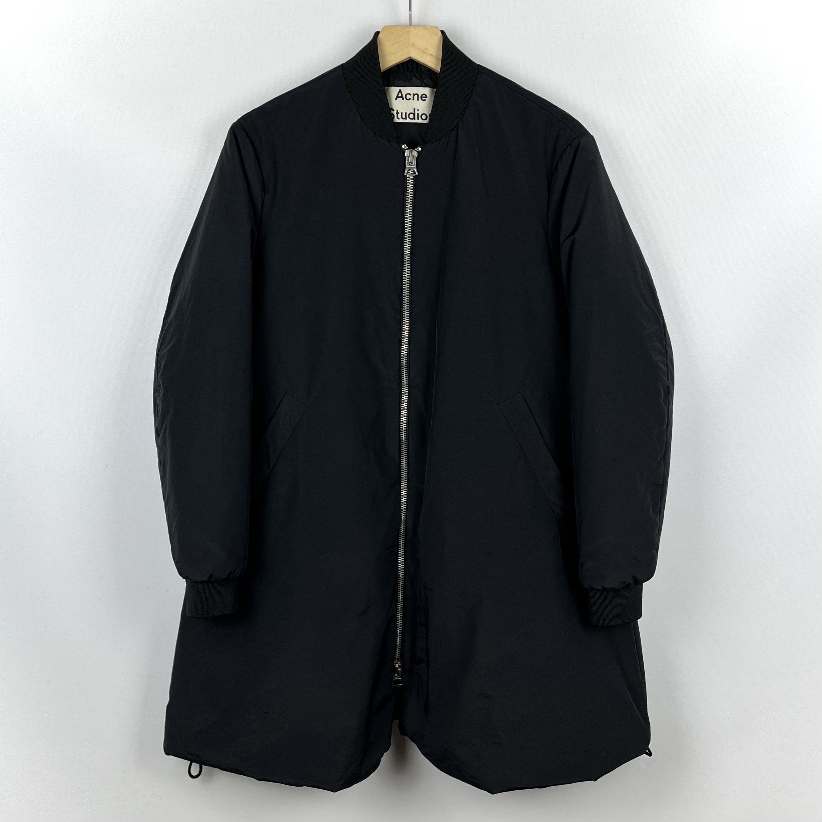 Acne Studios Ladies Acne Studios Nylon Long Bomber Jacket Size XS / US 0-2 / IT 36-38 - 1 Thumbnail