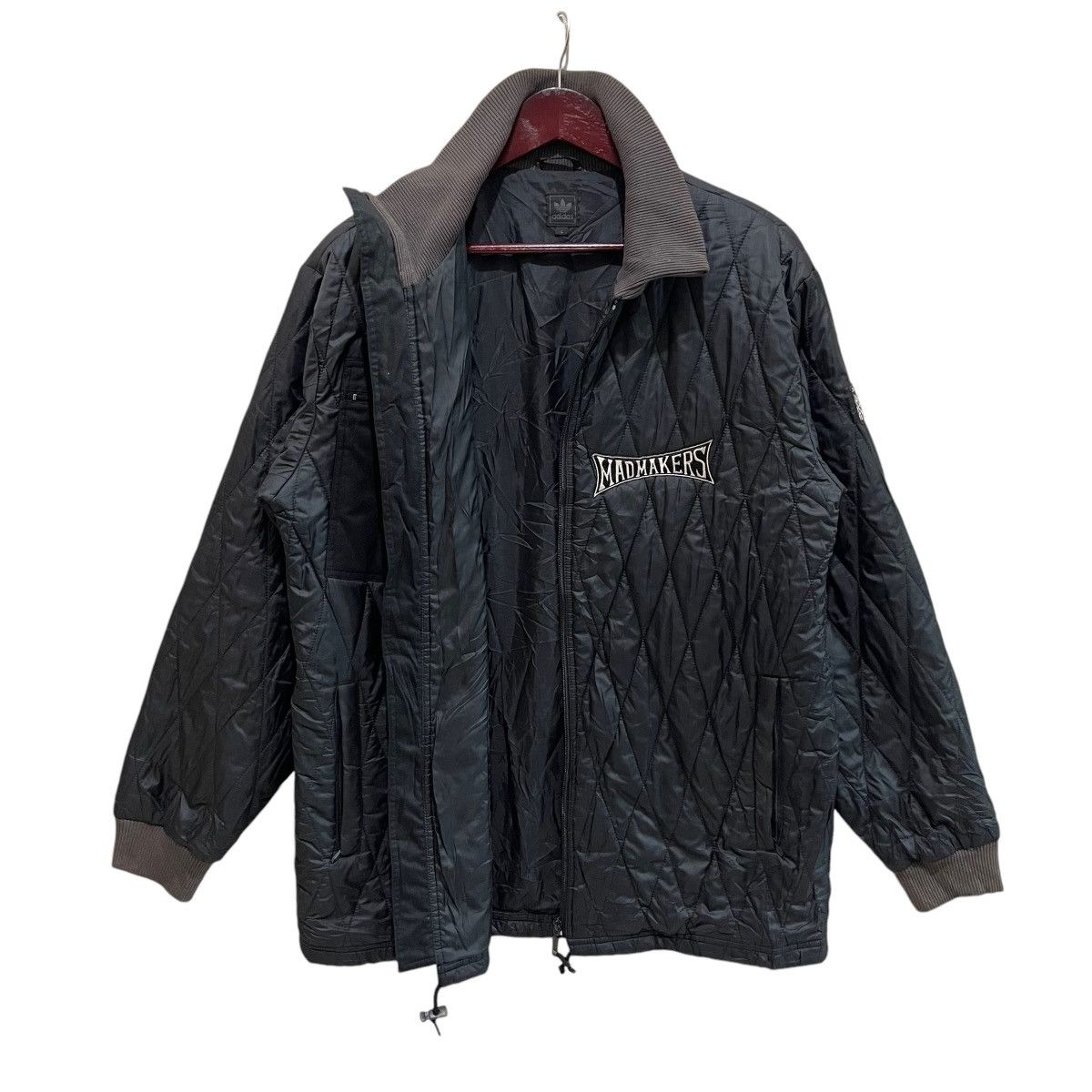 Adidas × Vintage Vintage 00s Adidas Madmakers Quilted Zipper Jacket Size US L / EU 52-54 / 3 - 6 Thumbnail