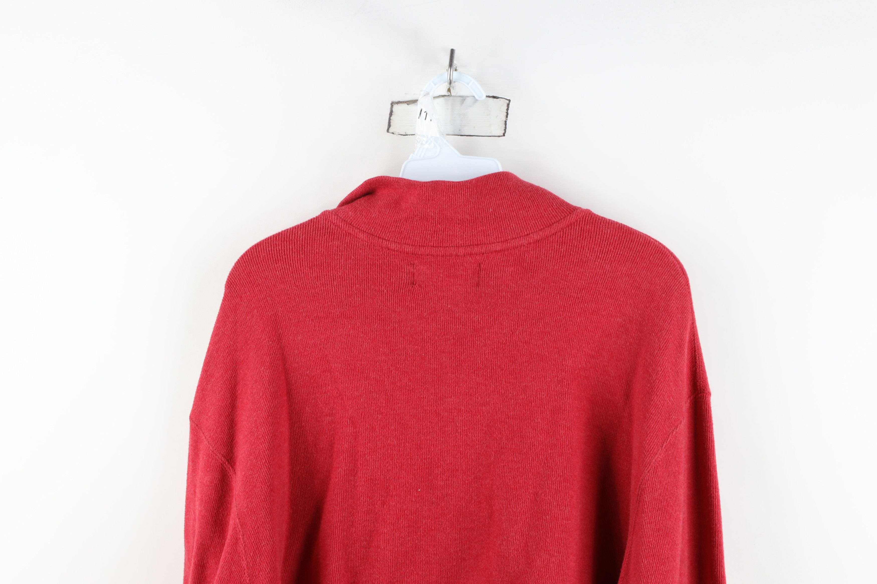 Ralph Lauren Vintage 90s Ralph Lauren Cotton Ribbed Knit Half Zip Sweater Size US XXL / EU 58 / 5 - 12 Thumbnail