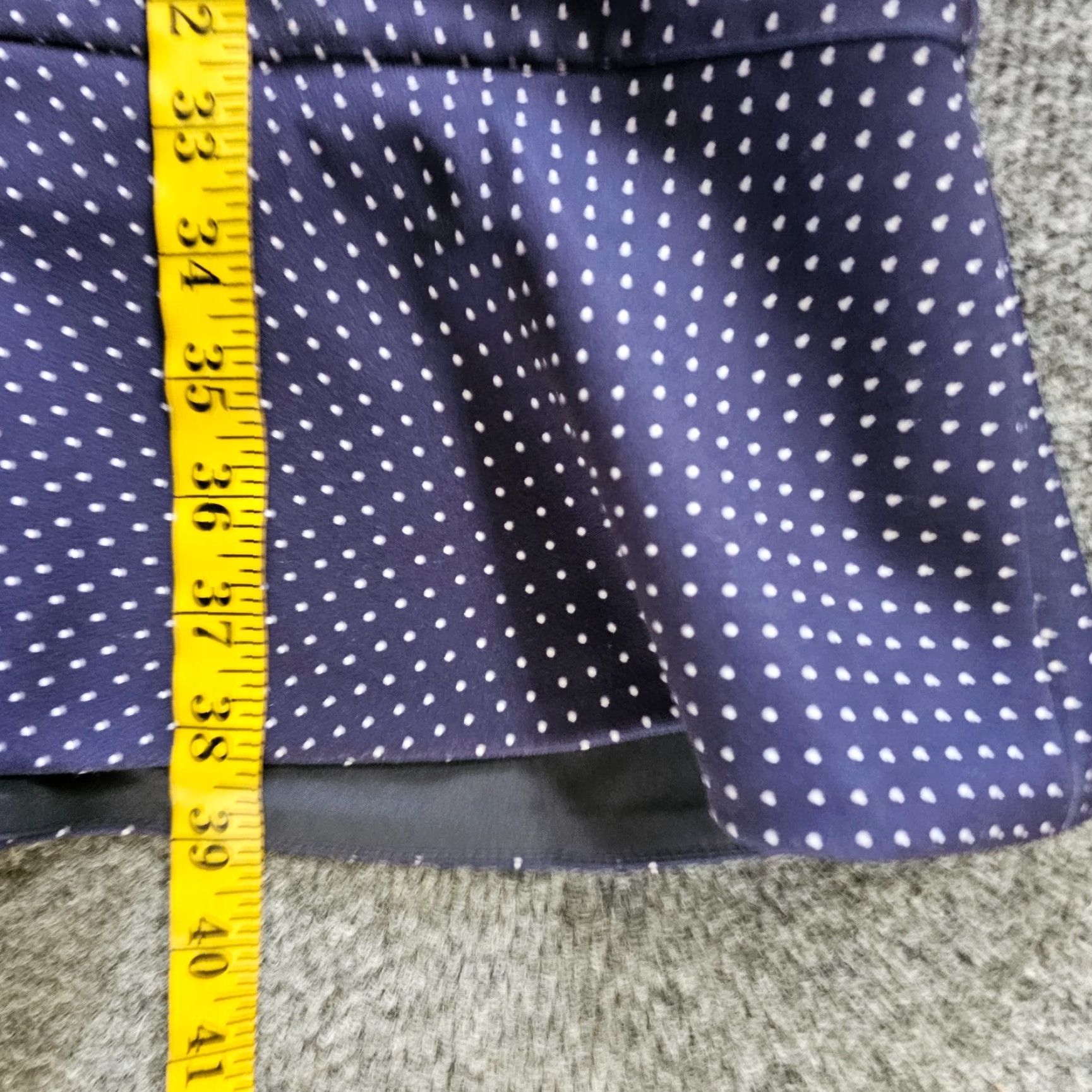 J.Crew J.CREW Dress Women Size 10 Blue White Polka Dot Sleeveless Fitted Ruffle Cocktail Dress Size L / US 10 / IT 46 - 5 Thumbnail