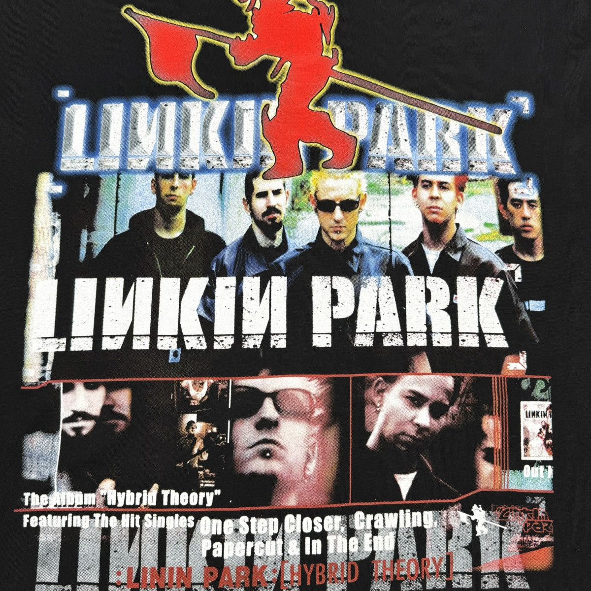 Band Tees Vintage Linkin Park ‘Hybrid Theory’ Misprint Euro LS T Shirt Size US XL / EU 56 / 4 - 5 Thumbnail