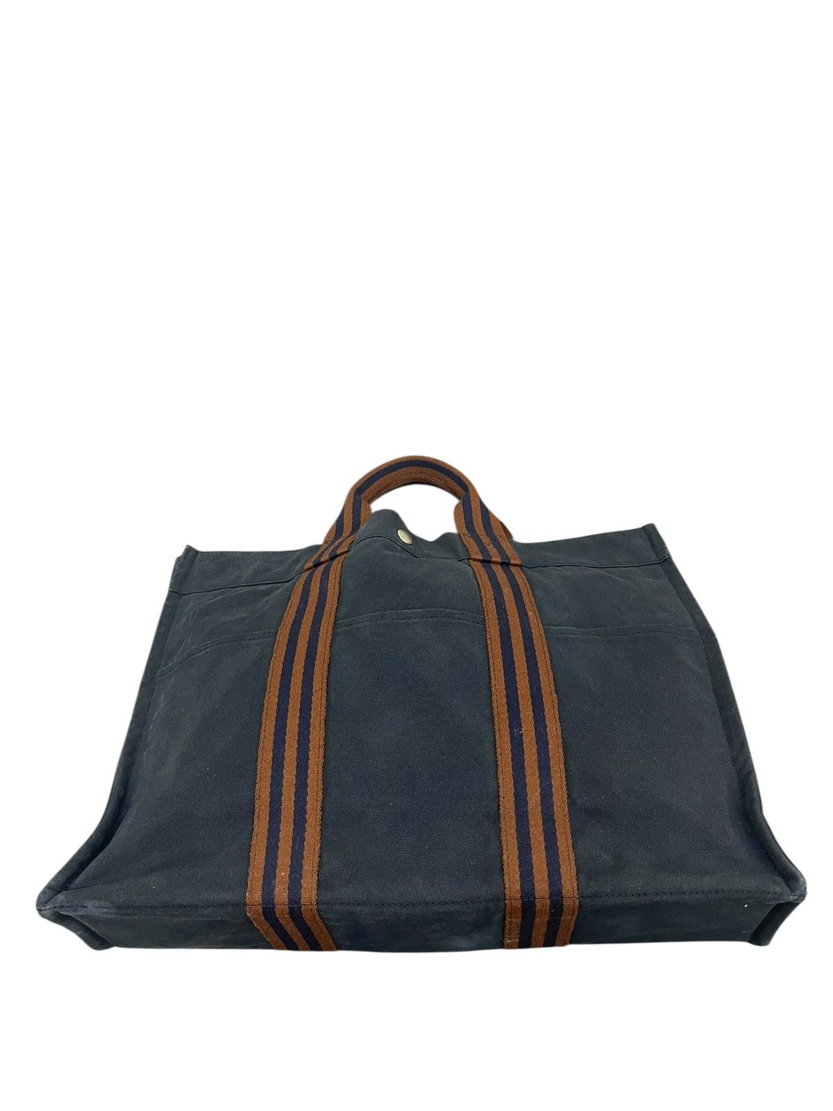 Hermes Iconic Hermes Cotton Canvas Tote Shoulder Bag 2🟩2 Size ONE SIZE - 12 Thumbnail