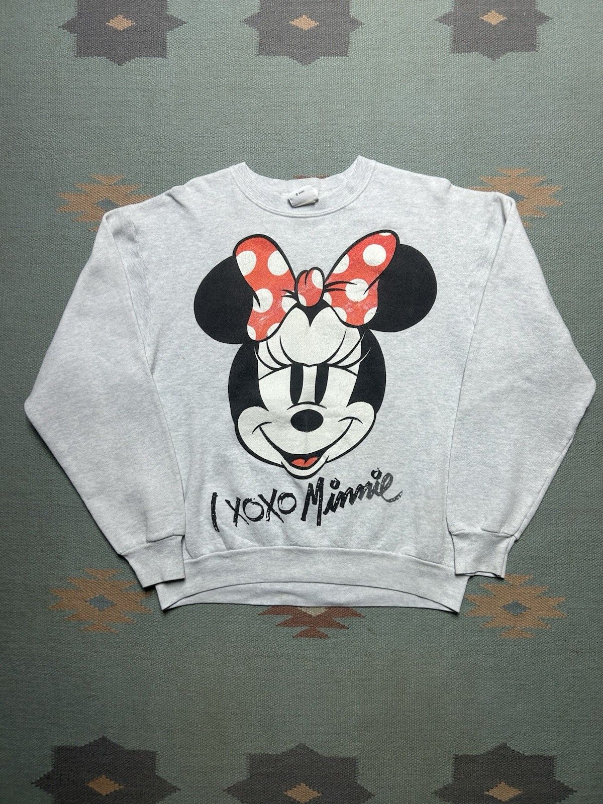 Vintage Vtg 90s sweatshirt Minnie Mouse Disney cartoon big graphic L Size US L / EU 52-54 / 3 - 1 Thumbnail