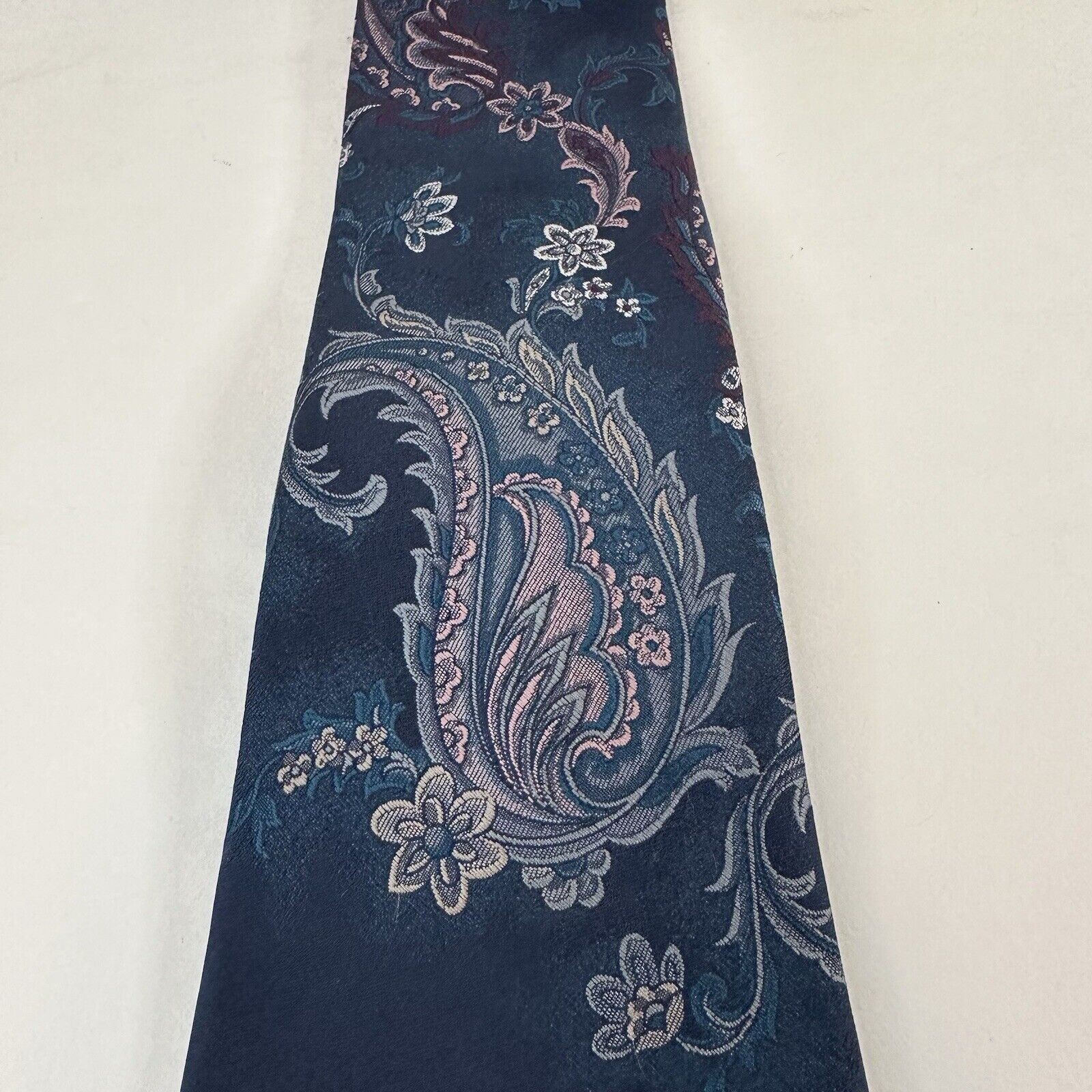 Other Don Loper Beverly Hills Tie Polyester Paisley Floral Preppy Size ONE SIZE - 4 Thumbnail