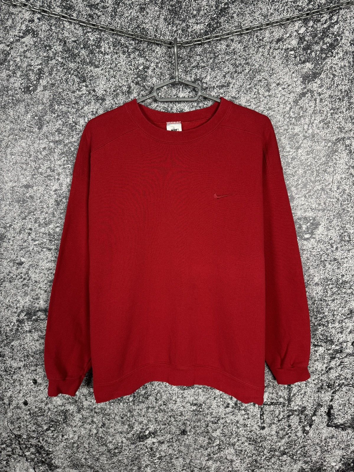Nike Nike Vintage 90s Sweatshirt Pullover Swoosh Made in USA Sz L Size US L / EU 52-54 / 3 - 1 Thumbnail
