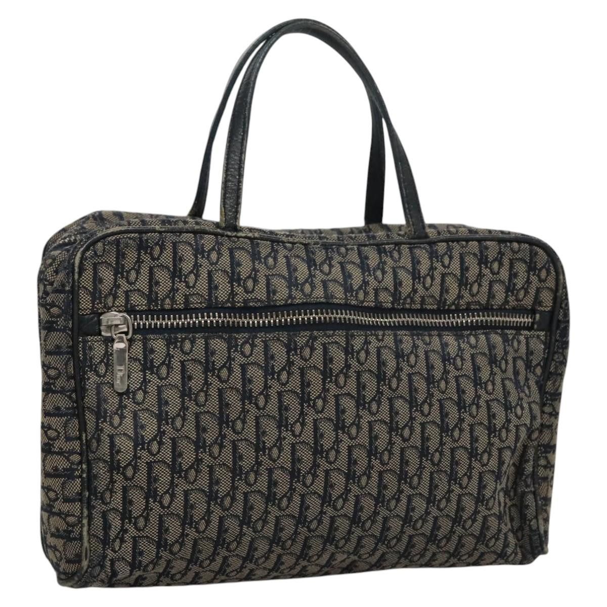 Dior DIOR Trotter Canvas Hand Bag Navy Size ONE SIZE - 1 Thumbnail