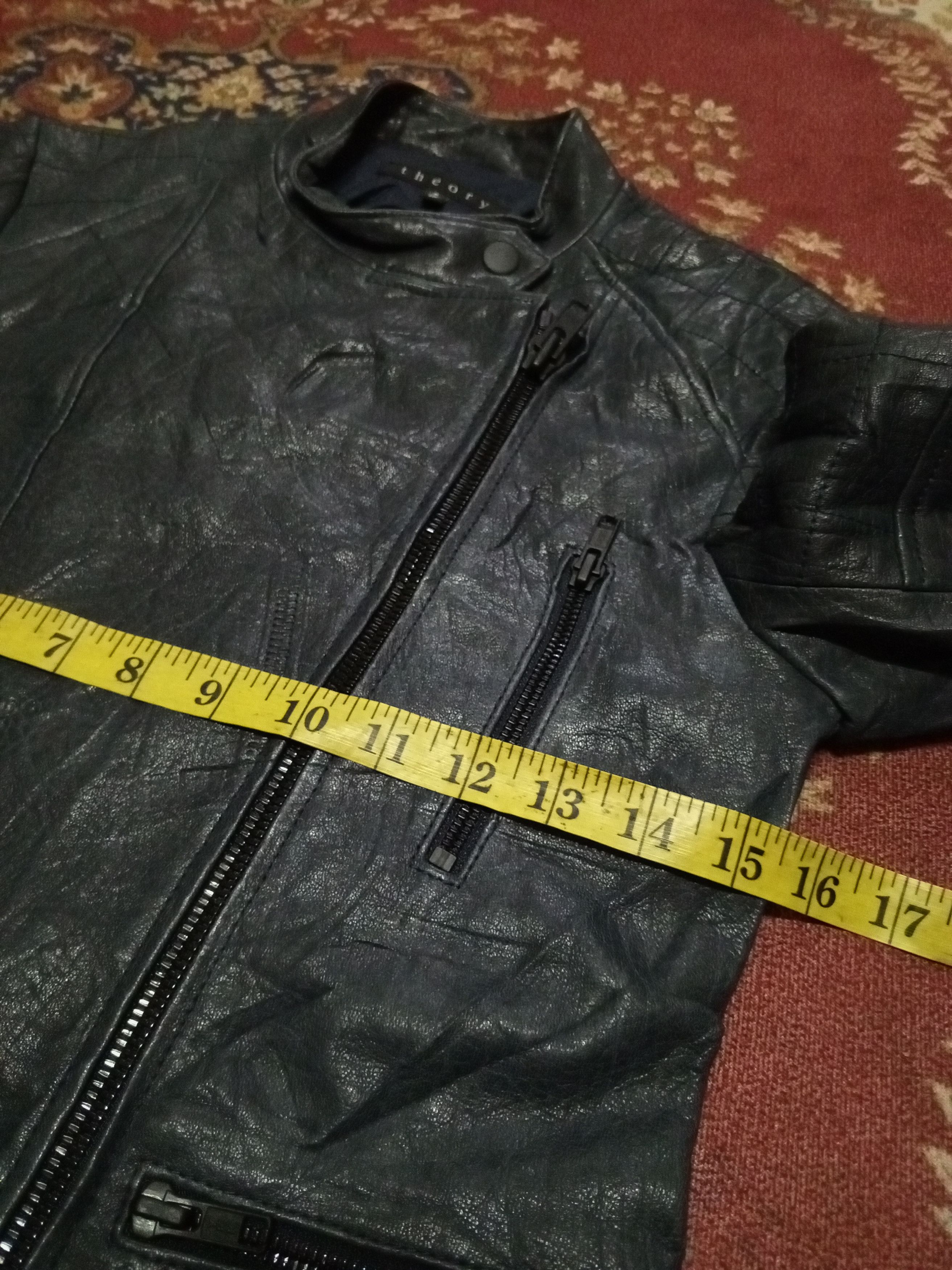 Theory 2012 Theory jacket leather Rider sheep rare Size XS / US 0-2 / IT 36-38 - 14 Thumbnail