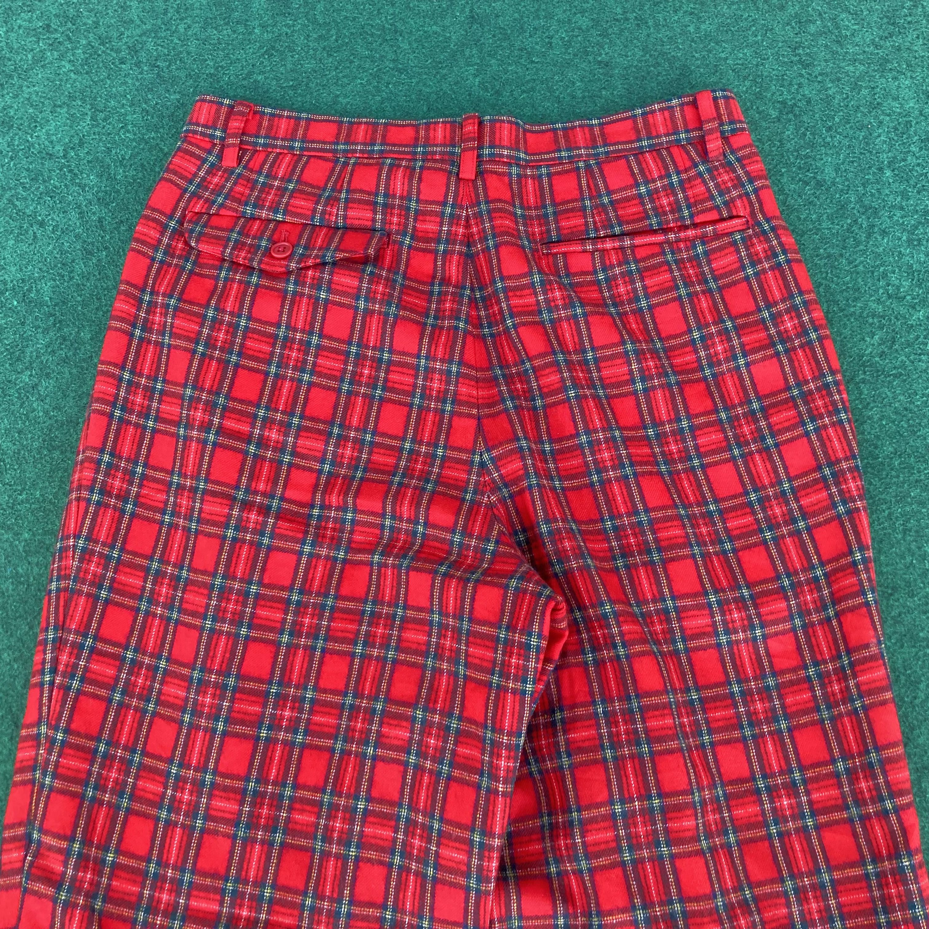 Karl Helmut × Pink House × Vintage Vtg Karl Helmut Wool Trouser Baggy Sz 30 Tartan Pants Size US 30 / EU 46 - 10 Thumbnail