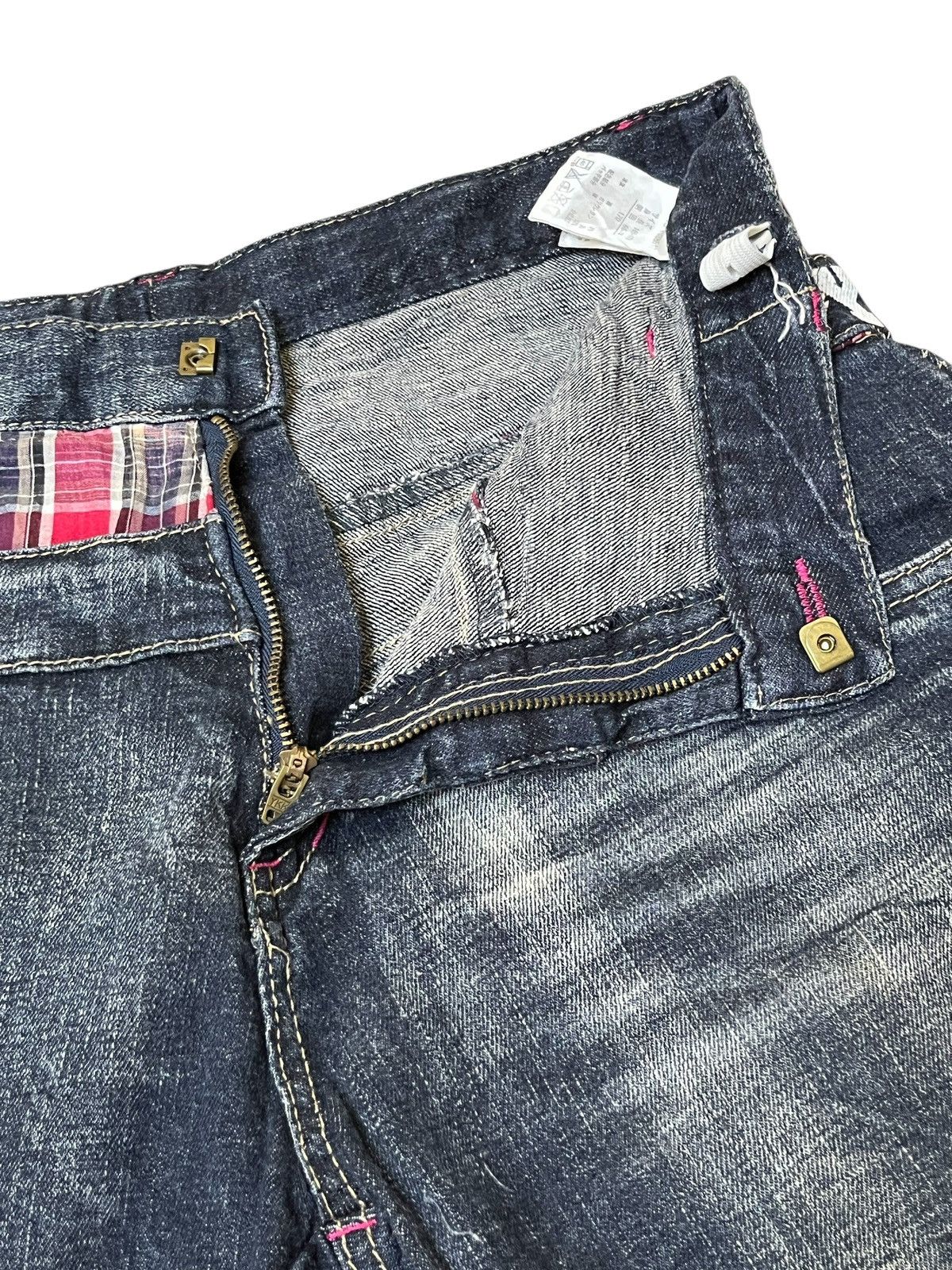 Japanese Brand SICK🔥JAPANESE BRAND DIRTY WOLF DOUBLE WAIST JEANS/DENIM Size US 31 - 9 Thumbnail