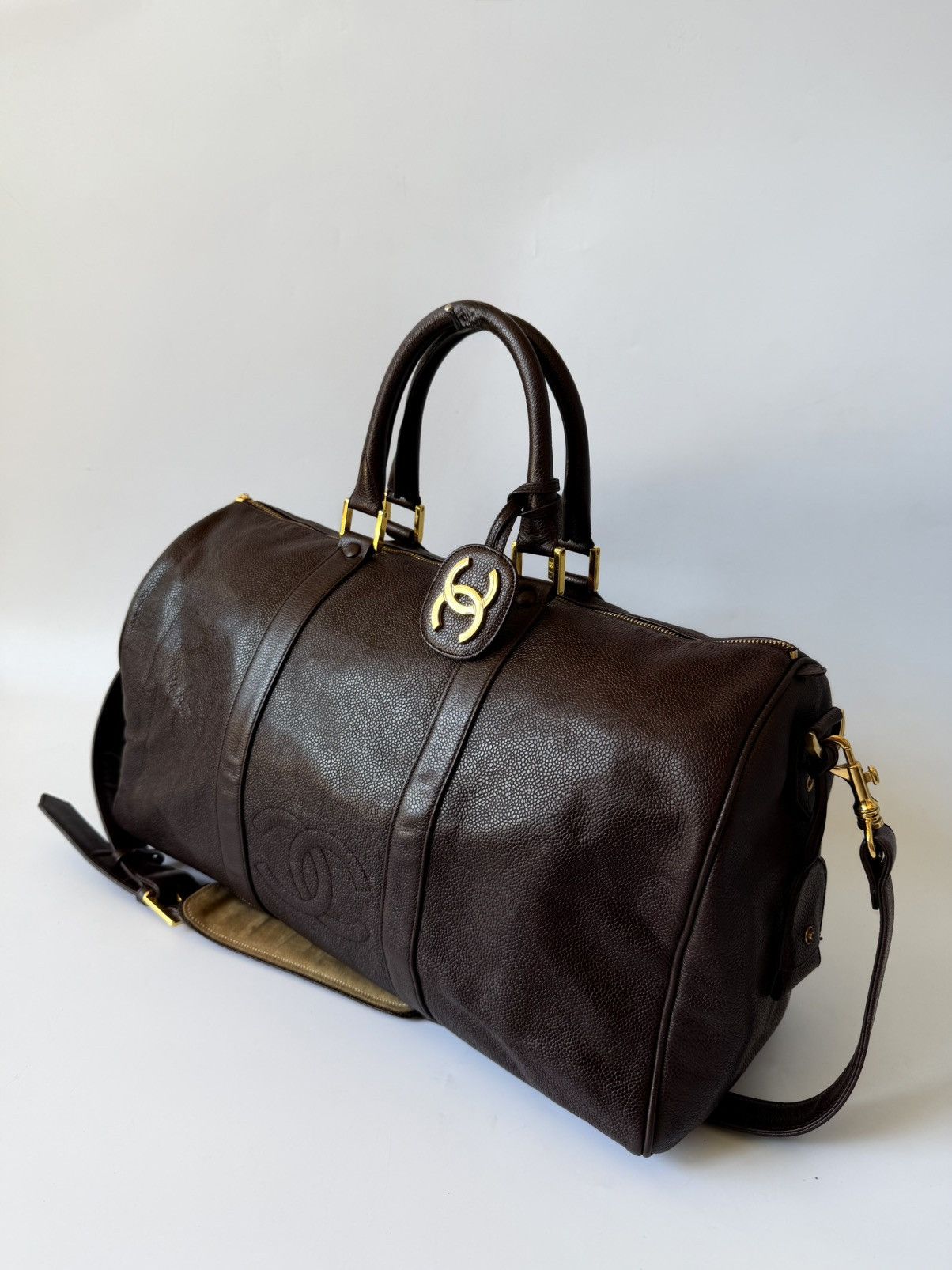 Chanel Vintage Chanel Brown Caviar Boston bag Size ONE SIZE - 3 Thumbnail