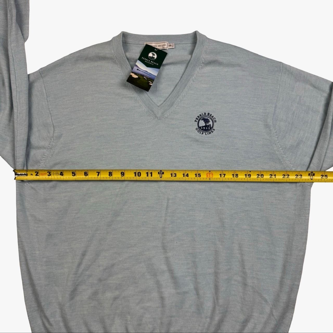 Peter Millar NEW Pebble Beach x Peter Millar Men's V-Neck Sweater Artic B Size US XXL / EU 58 / 5 - 6 Thumbnail