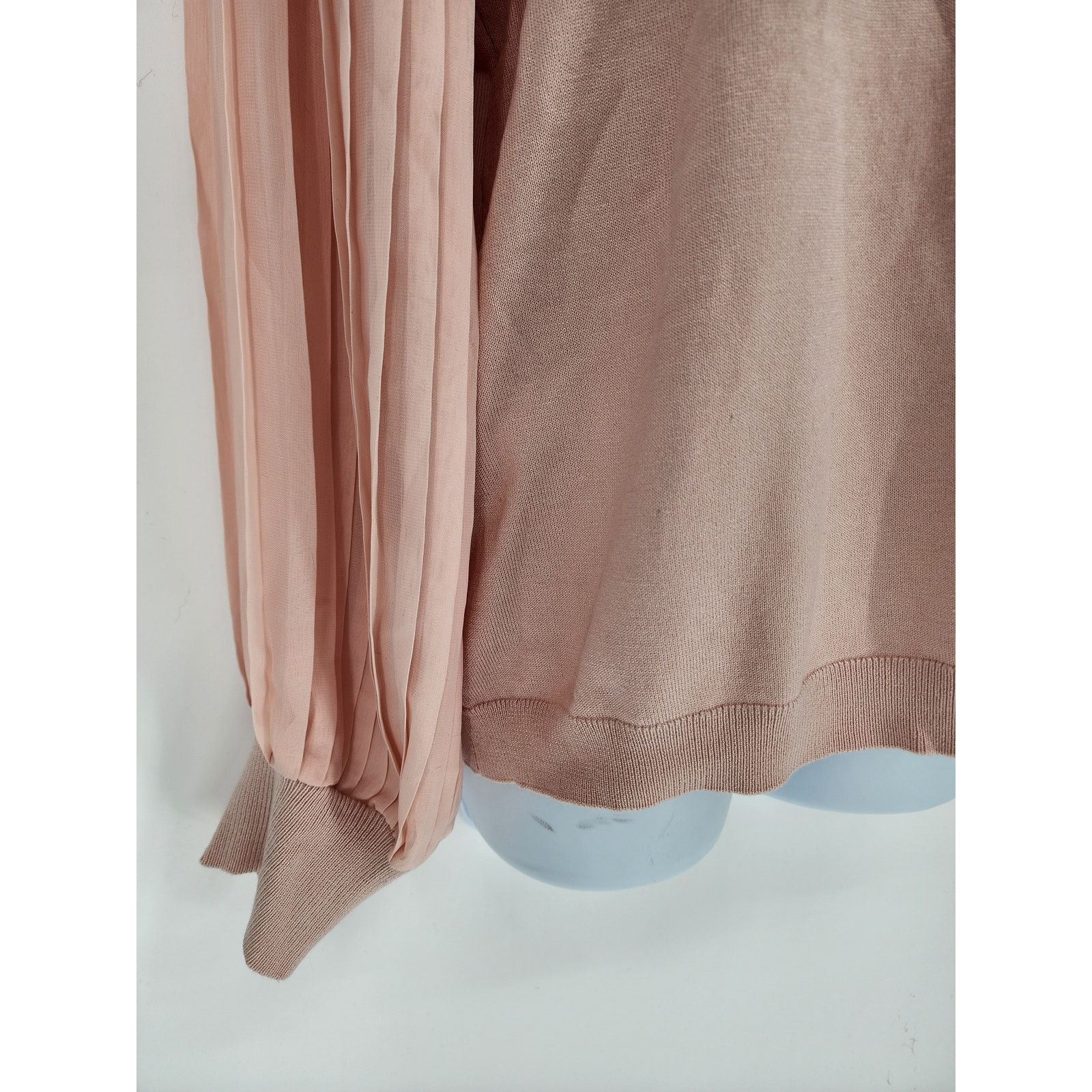Adrianna Papell Adrianna Papell Blush Pink Lightweight Sweater Women's Large Size L / US 10 / IT 46 - 9 Thumbnail