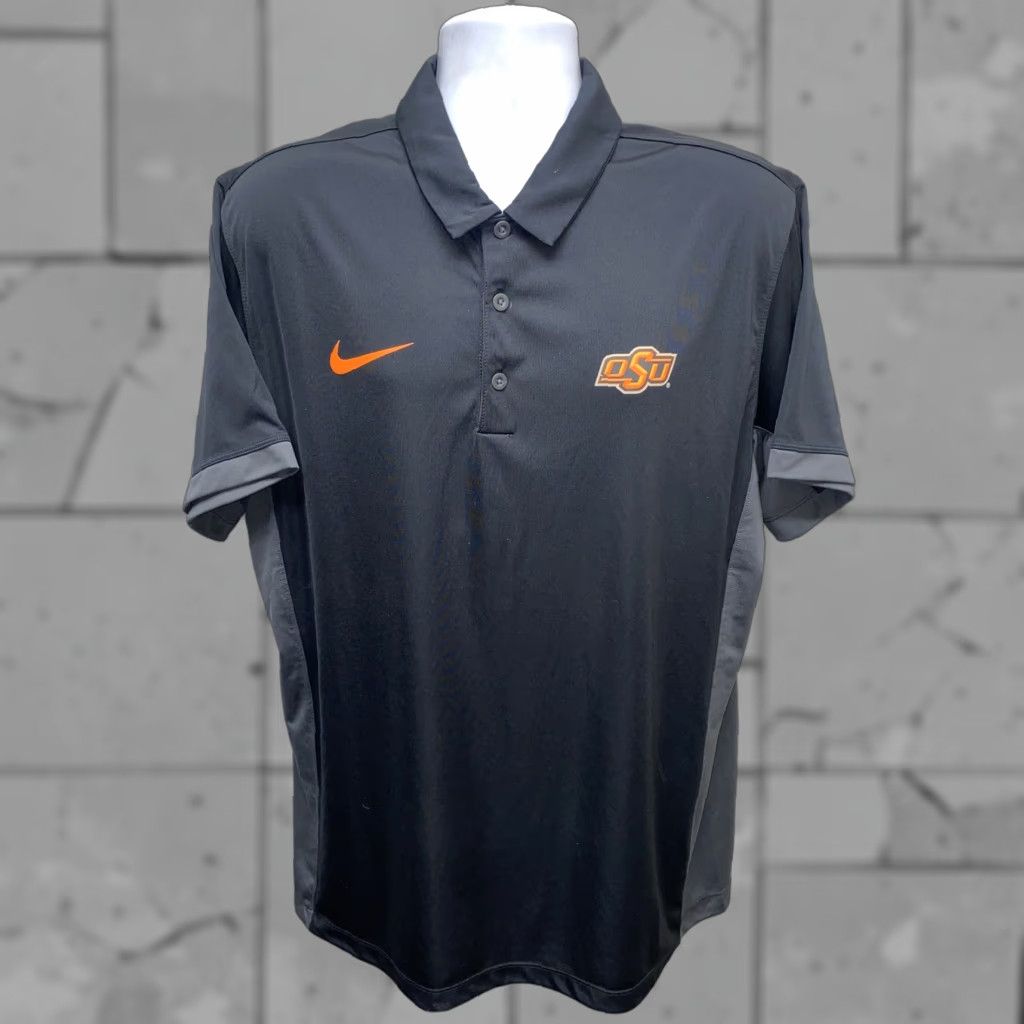 Nike Nike Dri-Fit OSU Golf Polo Shirt Mens XL Black Size US XL / EU 56 / 4 - 1 Thumbnail