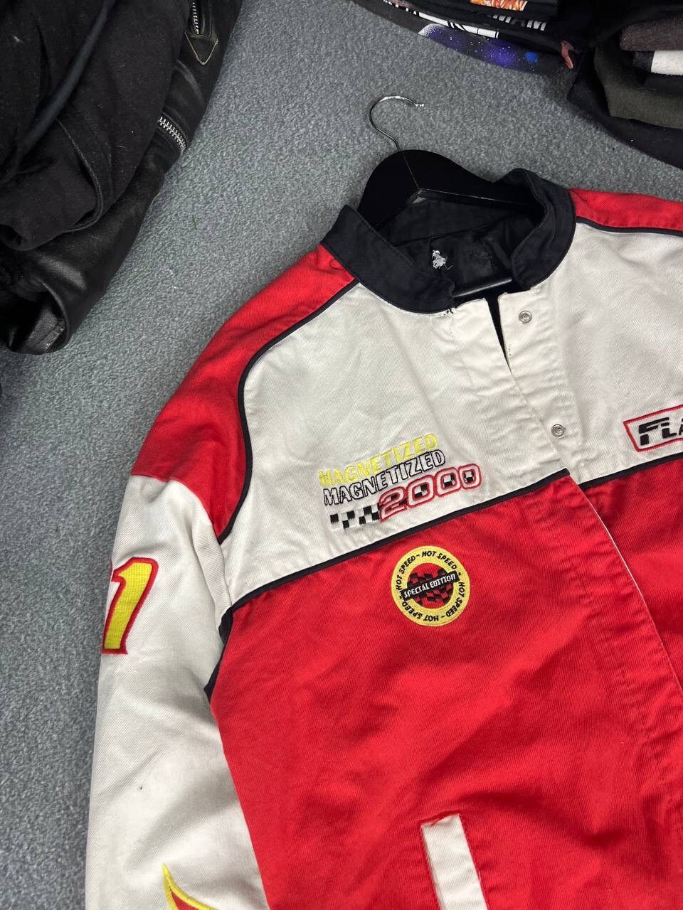 Hysteric Glamour Vintage Racing Fire Logo Y2K Bomber Jacket Size US M / EU 48-50 / 2 - 2 Thumbnail