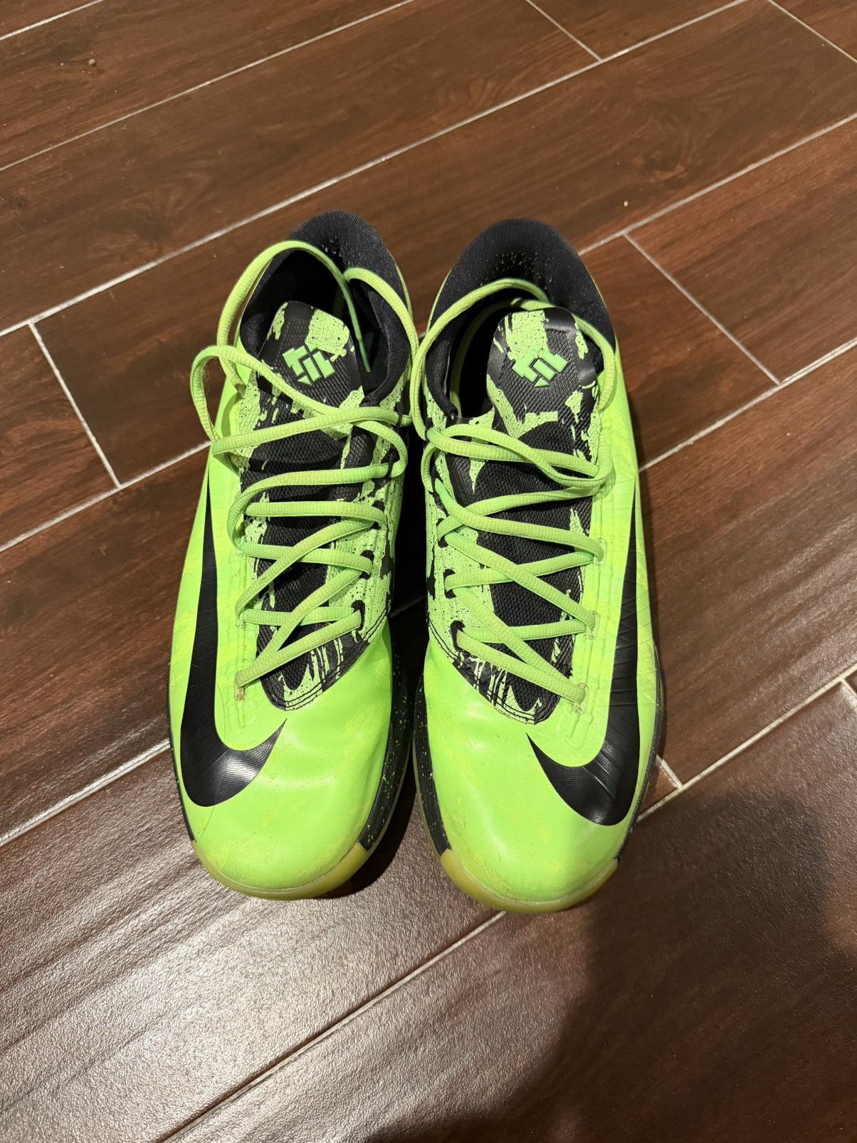 Nike Nike KD 6 NikeID Custom Size 12 Lime Green Size US 12 / EU 45 - 3 Thumbnail