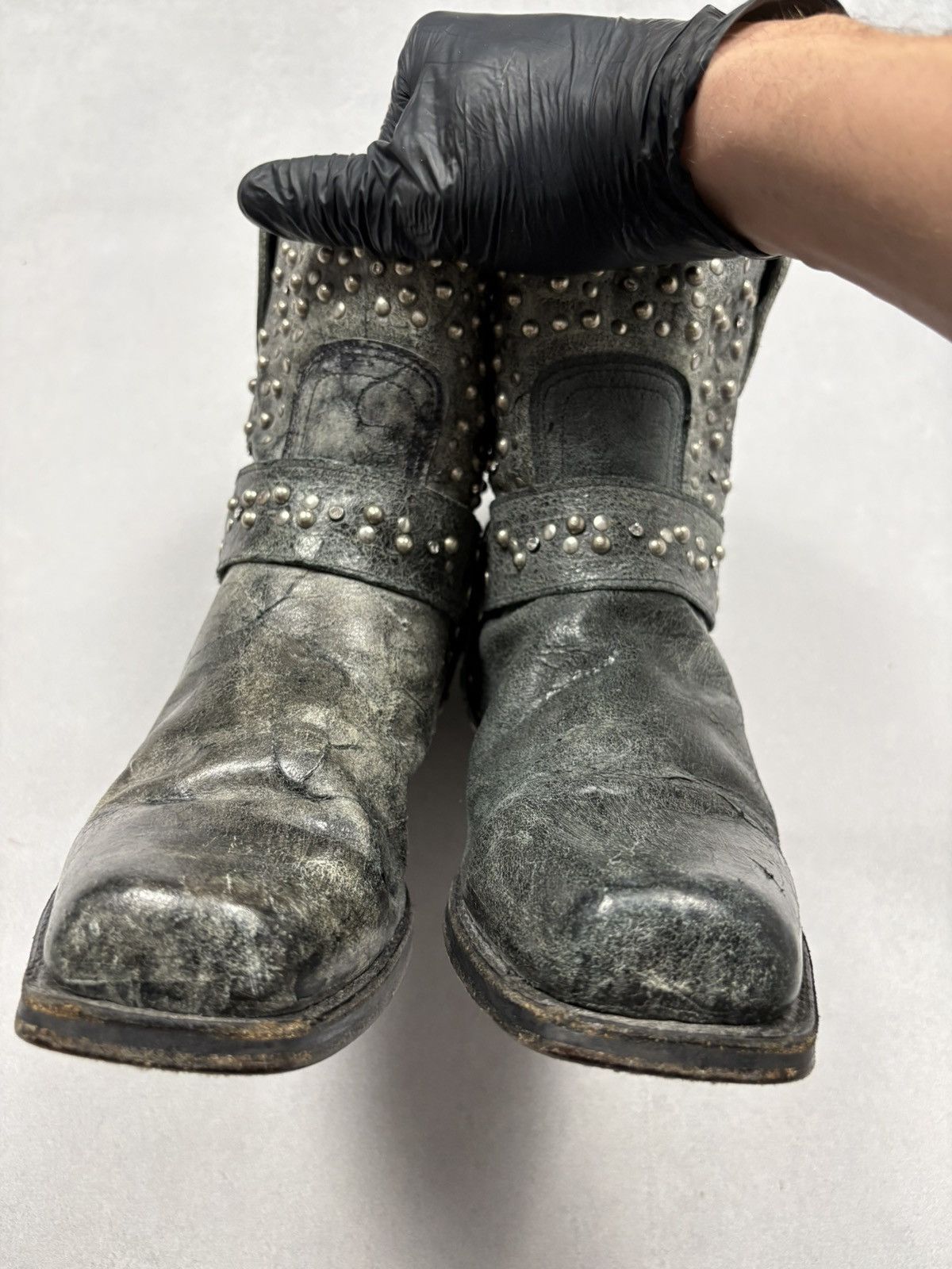 Sendra Sendra 9978 Studded Harness Boots Vintage Distressed Western Size US 10 / IT 40 - 3 Thumbnail
