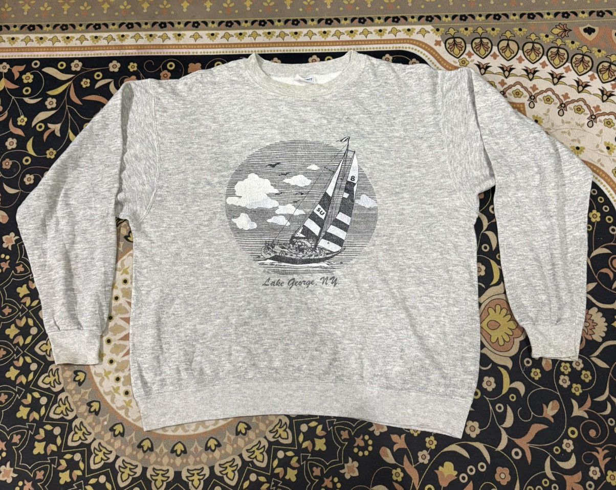 Hanes Vintage Sailboat 80s Size US XL / EU 56 / 4 - 1 Thumbnail