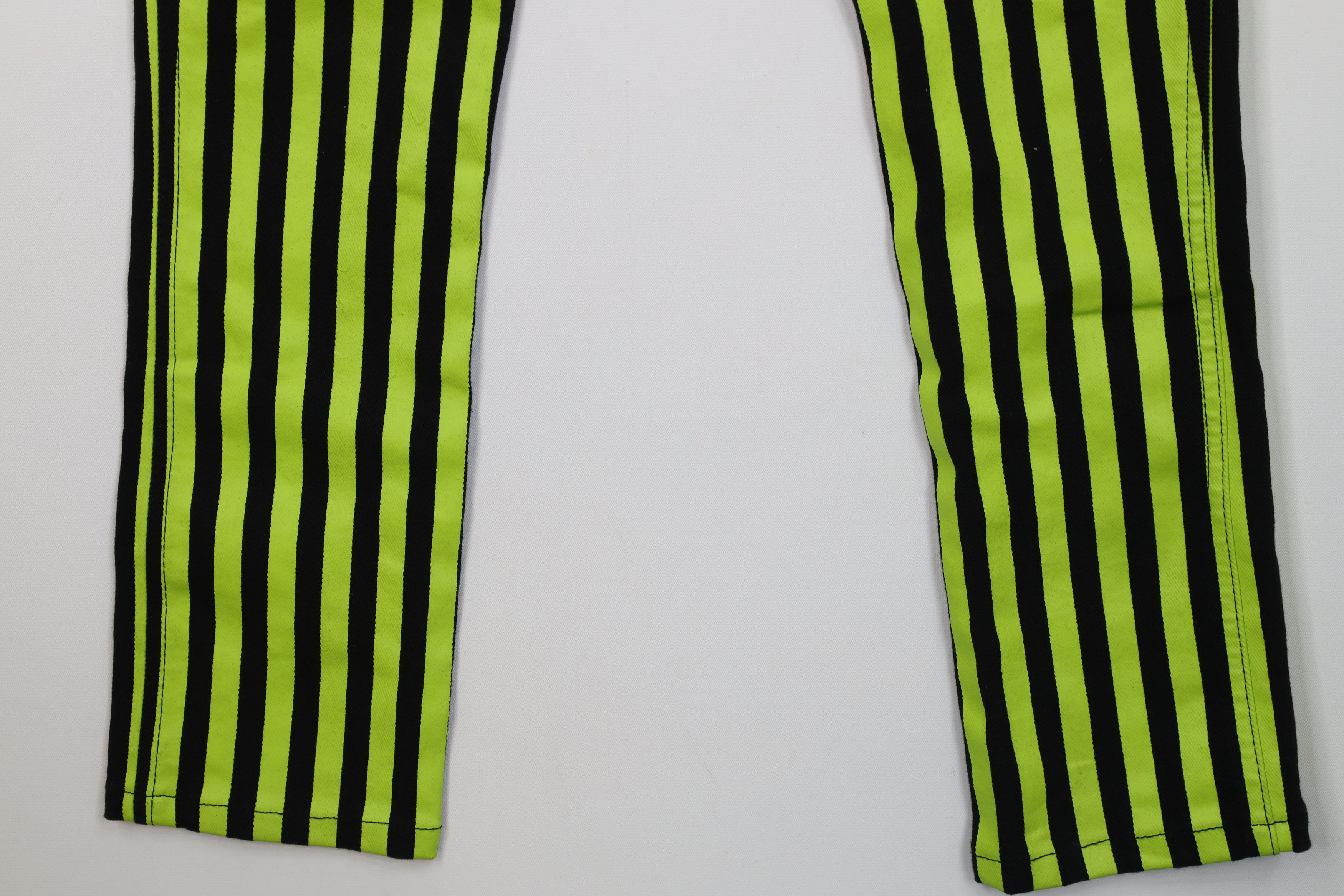 Vintage Vintage 90s Y2K Tripp NYC Striped Skinny Leg Jeans Stretch Size 28" / US 6 / IT 42 - 13 Thumbnail