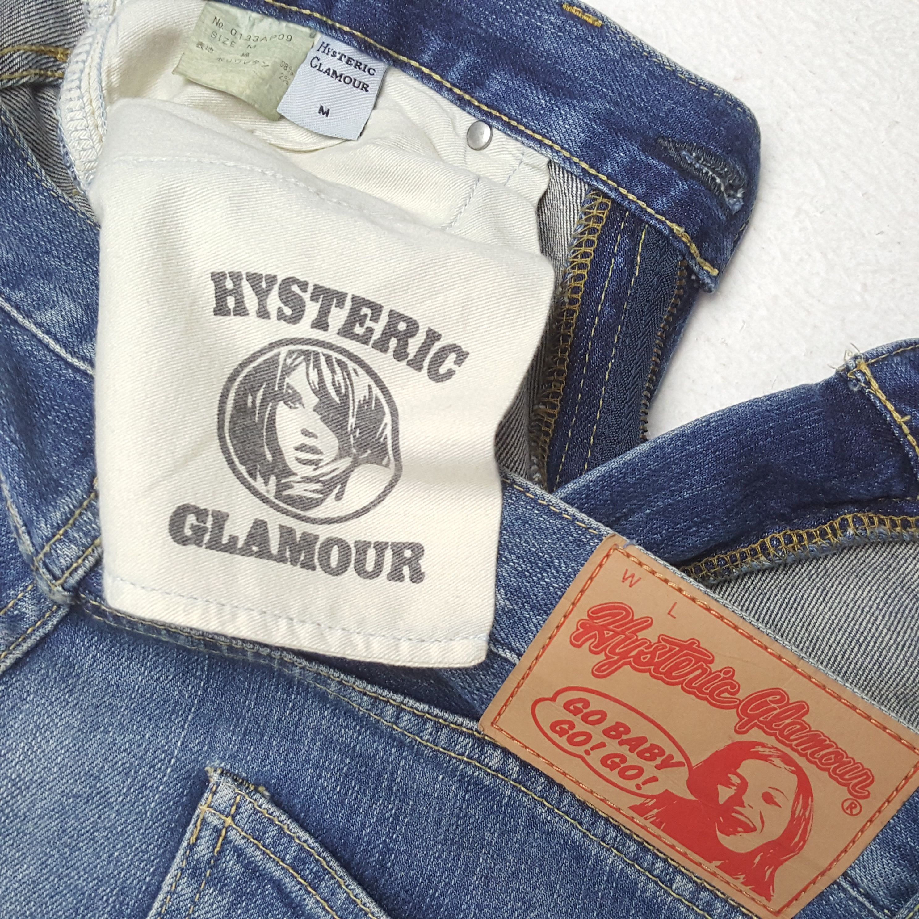 Hysteric Glamour × Japanese Brand × Vintage HYSTERIC GLAMOUR Japanese Brand Custom Art Jeans Size 31" - 14 Thumbnail