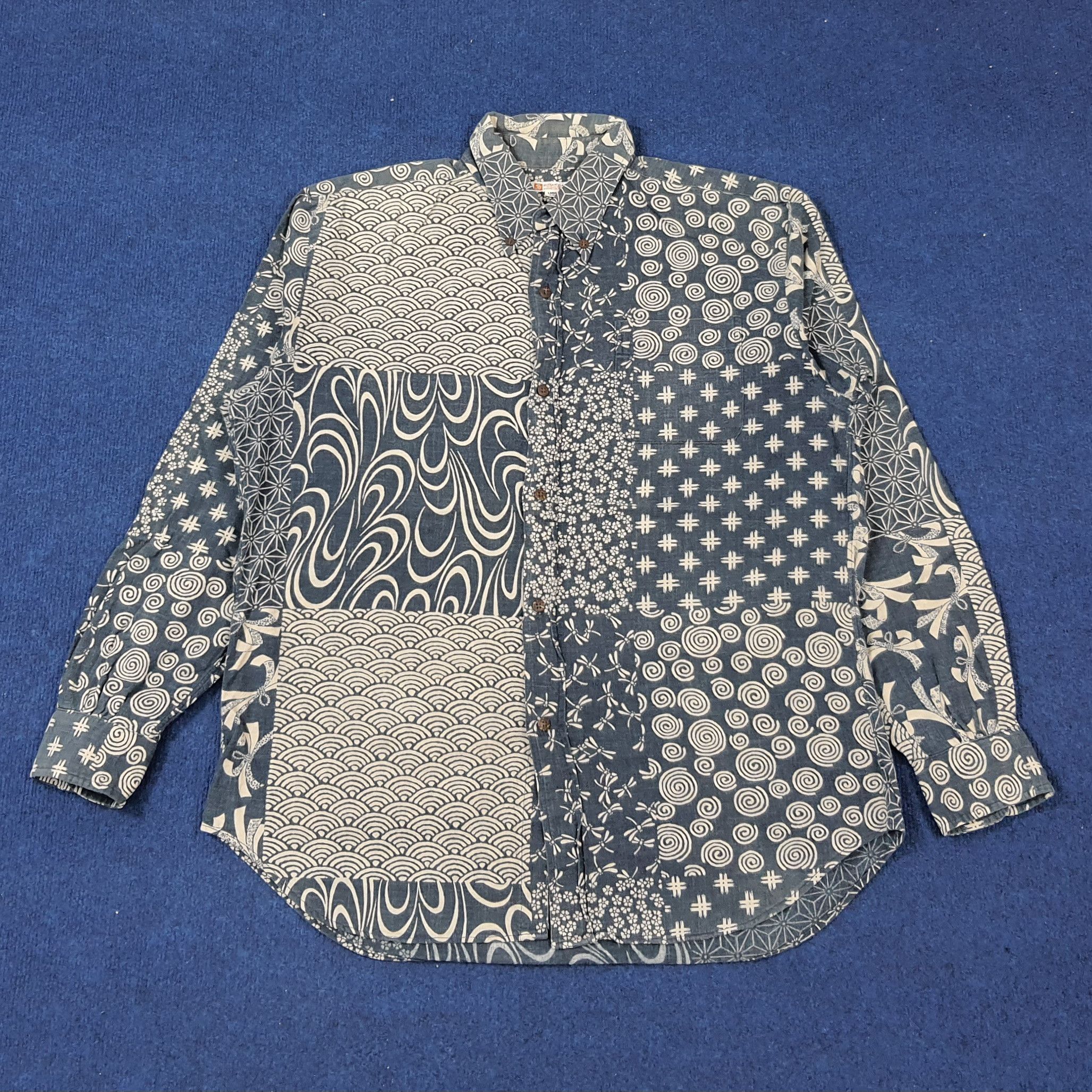 Japanese Brand × Sugar Cane × Vintage Vintage Sugar Cane Japanese Brand Button Up Shirt Size US L / EU 52-54 / 3 - 1 Thumbnail