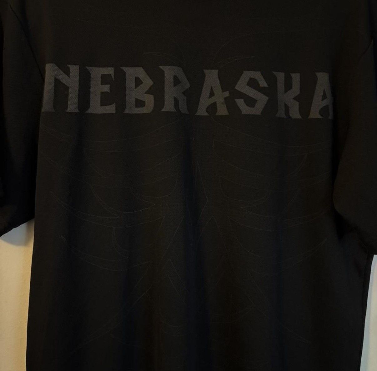 Vintage Black Nebraska tee with grey accents Size L Size US L / EU 52-54 / 3 - 2 Thumbnail
