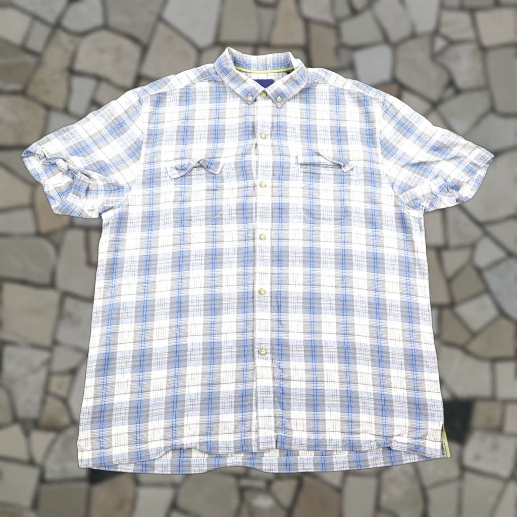 Tommy Bahama Tommy Bahama Shirt Mens XL Blue Plaid Silk Button-Up Casual Lounge Size US XL / EU 56 / 4 - 1 Thumbnail