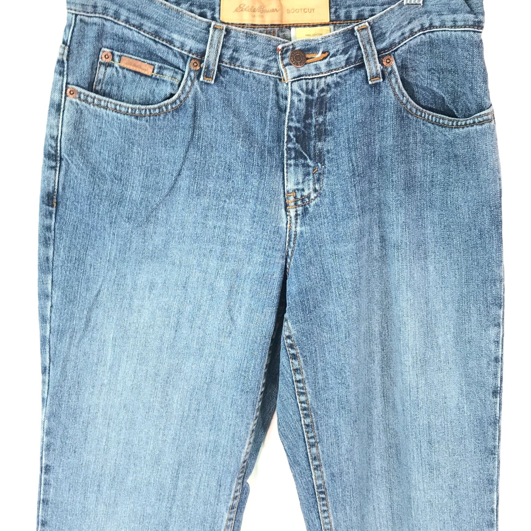 Eddie Bauer Eddie Bauer Jeans - Bootcut - Denim - Size 6 - Mid Rise - 32in Inseam - Blue - 100% Cotton - Regular Fit Women Size 28" / US 6 / IT 42 - 3 Thumbnail