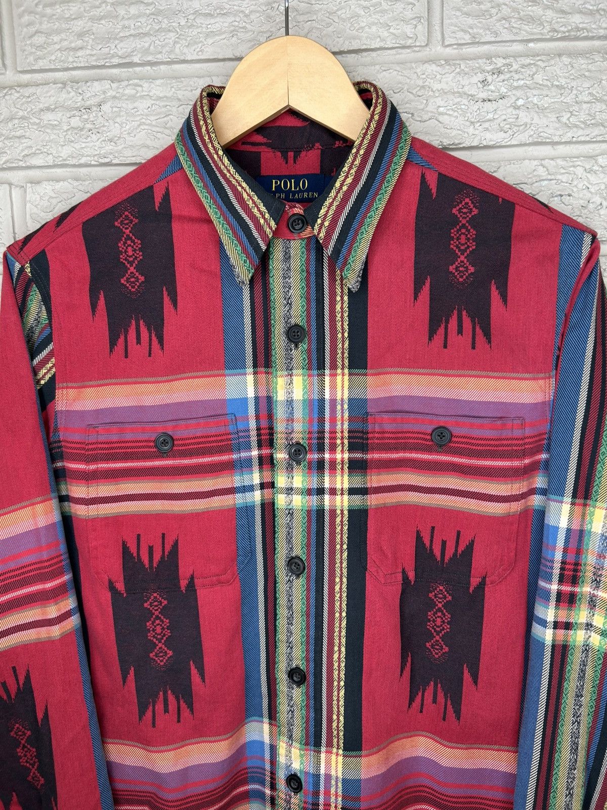 Polo Ralph Lauren Polo Ralph Lauren Travis Scott Aztec Button Up Size US S / EU 44-46 / 1 - 5 Thumbnail