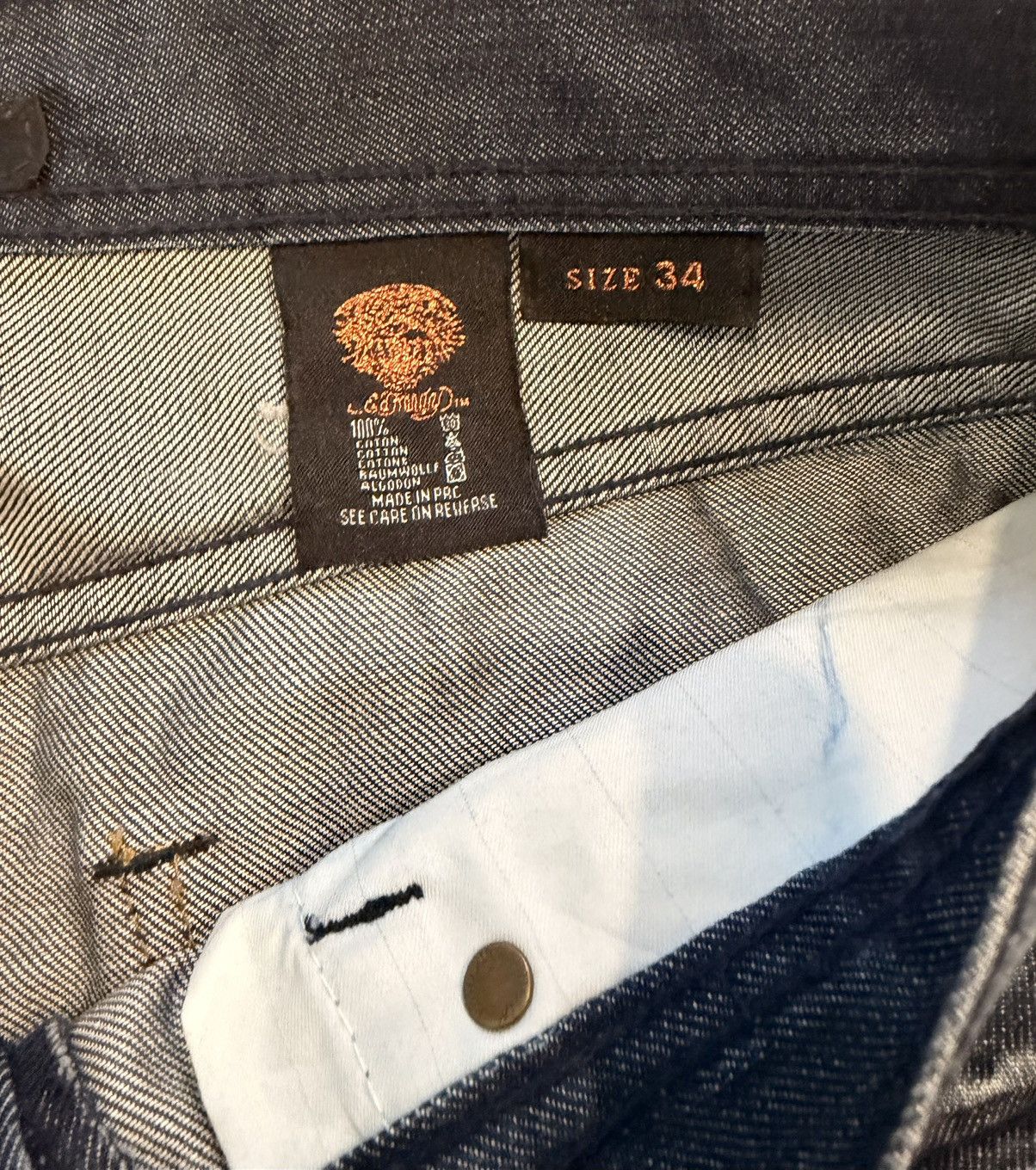 Ed Hardy Vintage Ed Hardy Tiger Print Jeans Size US 34 / EU 50 - 6 Thumbnail