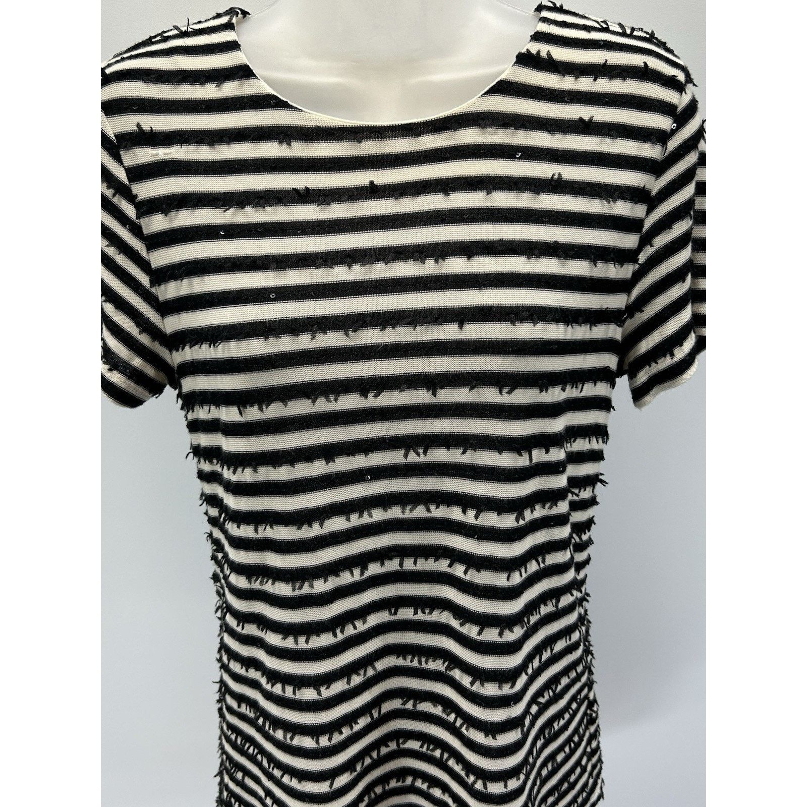 Other Talbots Womens Black White Striped Shirt Sz S Short Sleeve Size S / US 4 / IT 40 - 5 Thumbnail