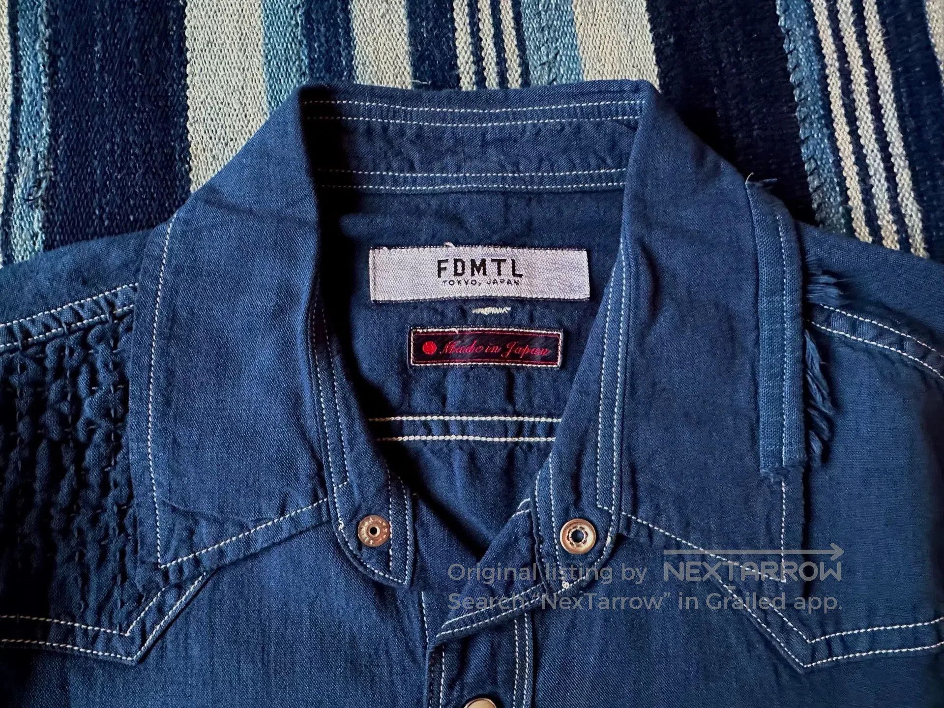 FDMTL FDMTL Patchwork Denim Shirt YR Wash. Size US S / EU 44-46 / 1 - 4 Thumbnail