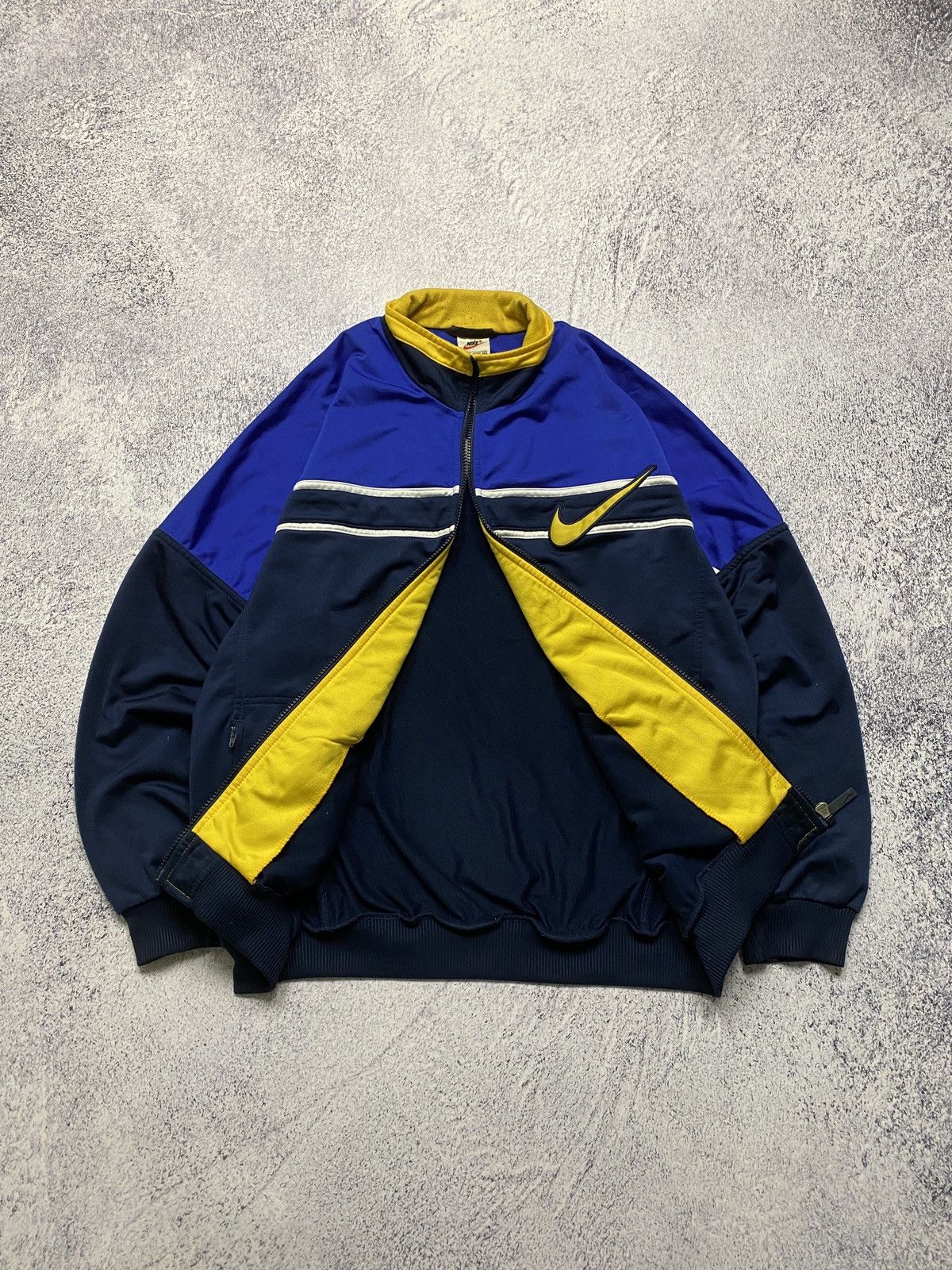 Nike × Vintage Vintage Nike Track Jacket Swoosh Embroidered Logo Y2K 90’s Size US M / EU 48-50 / 2 - 5 Thumbnail