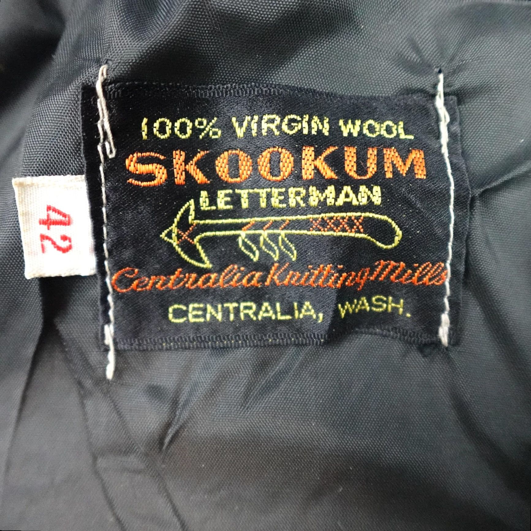 Vintage VINTAGE Skookum Jacket Mens 42 Blue Wool Leather Varsity Letterman 86 80s Size US XS / EU 42 / 0 - 6 Thumbnail