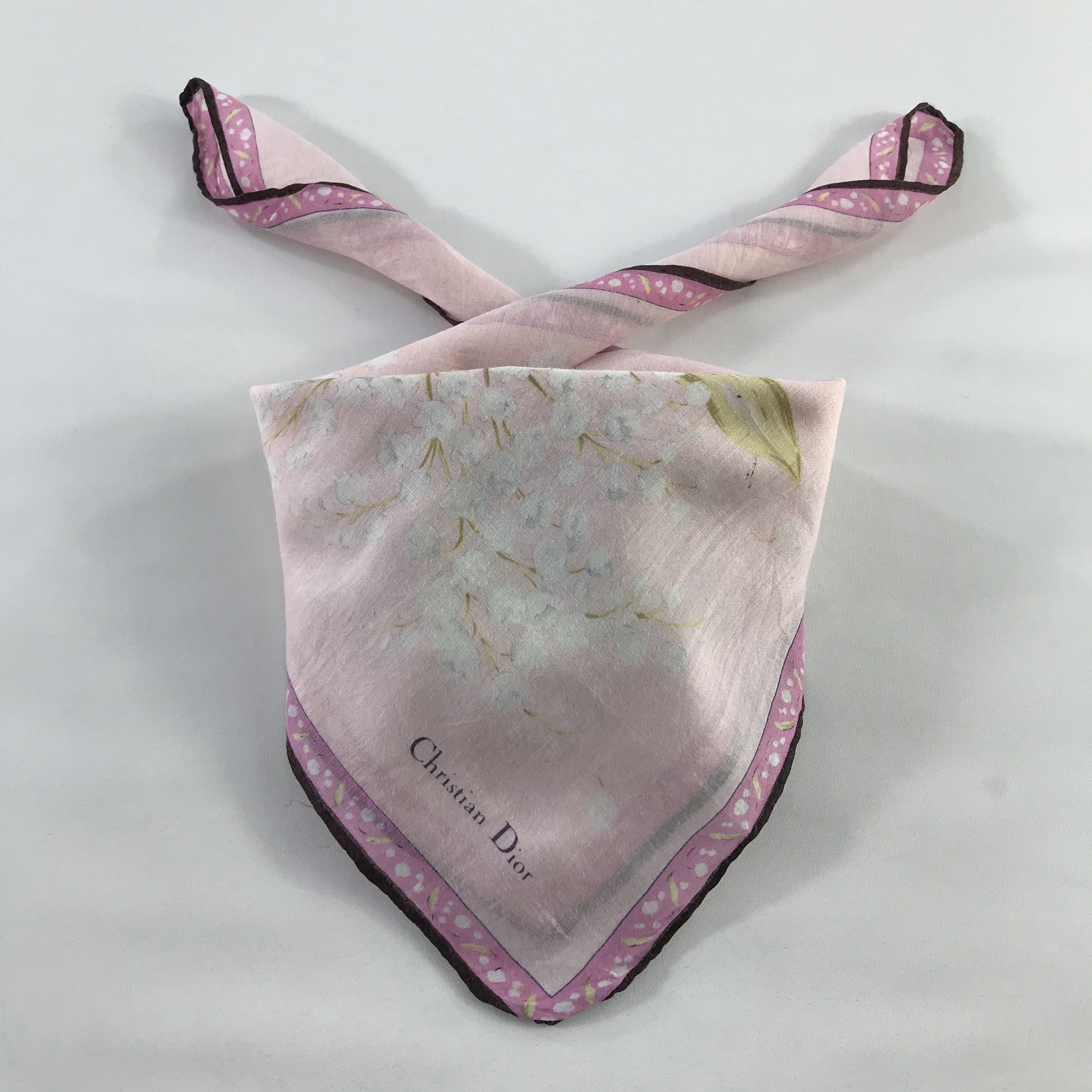 Christian Dior Monsieur × Vintage Christian Dior Bandana / Handkerchief / Neckerchief - S631 Size ONE SIZE - 3 Thumbnail