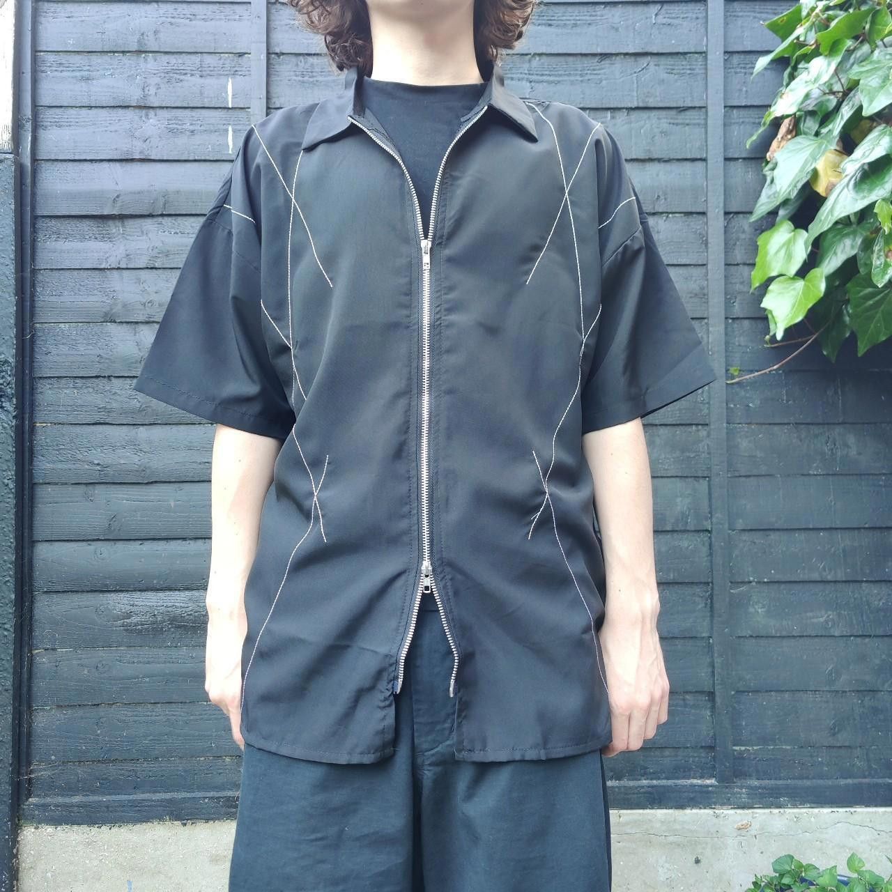 Other Black Embroidered Zip-up Shirt Size US M / EU 48-50 / 2 - 1 Thumbnail