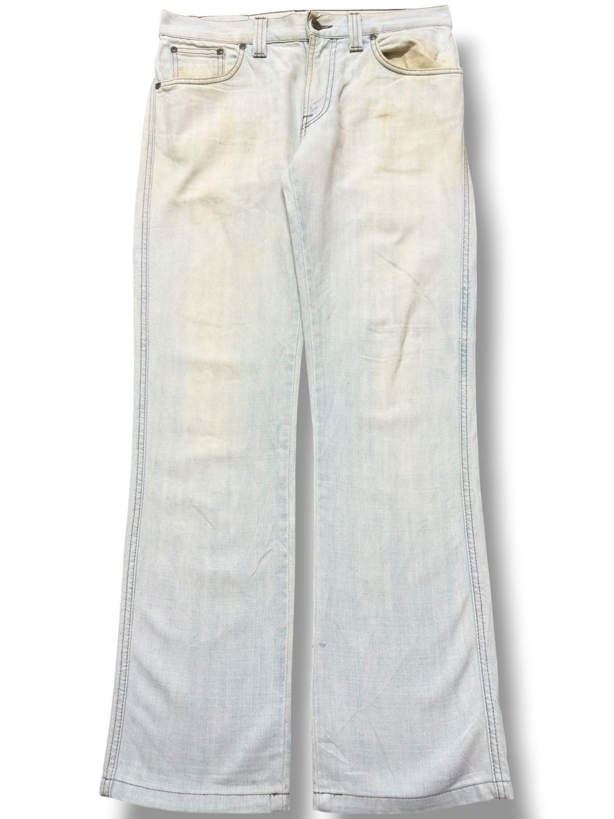 Nudie Jeans Vintage Nudie Light Blue Faded Wash Denim Size US 32 / EU 48 - 1 Thumbnail