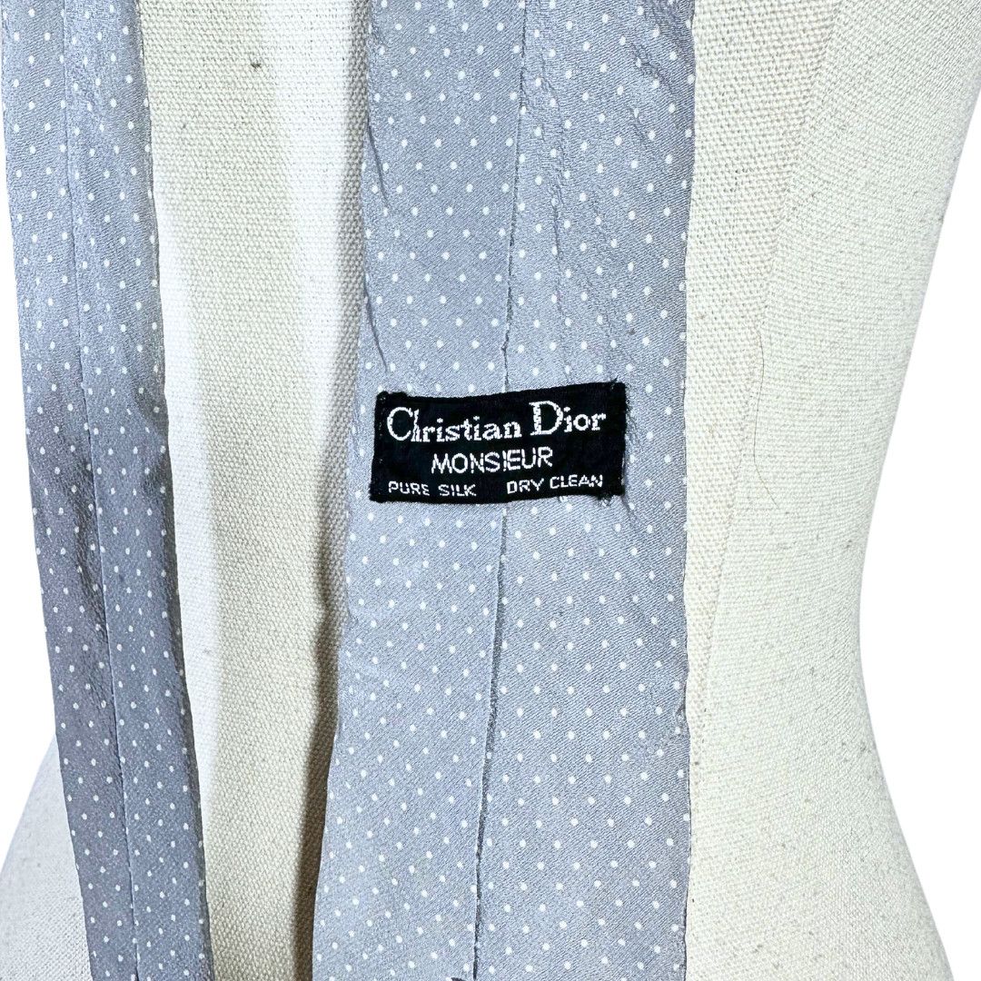 Christian Dior Monsieur Christian Dior silk polka dot neck tie Size ONE SIZE - 2 Thumbnail