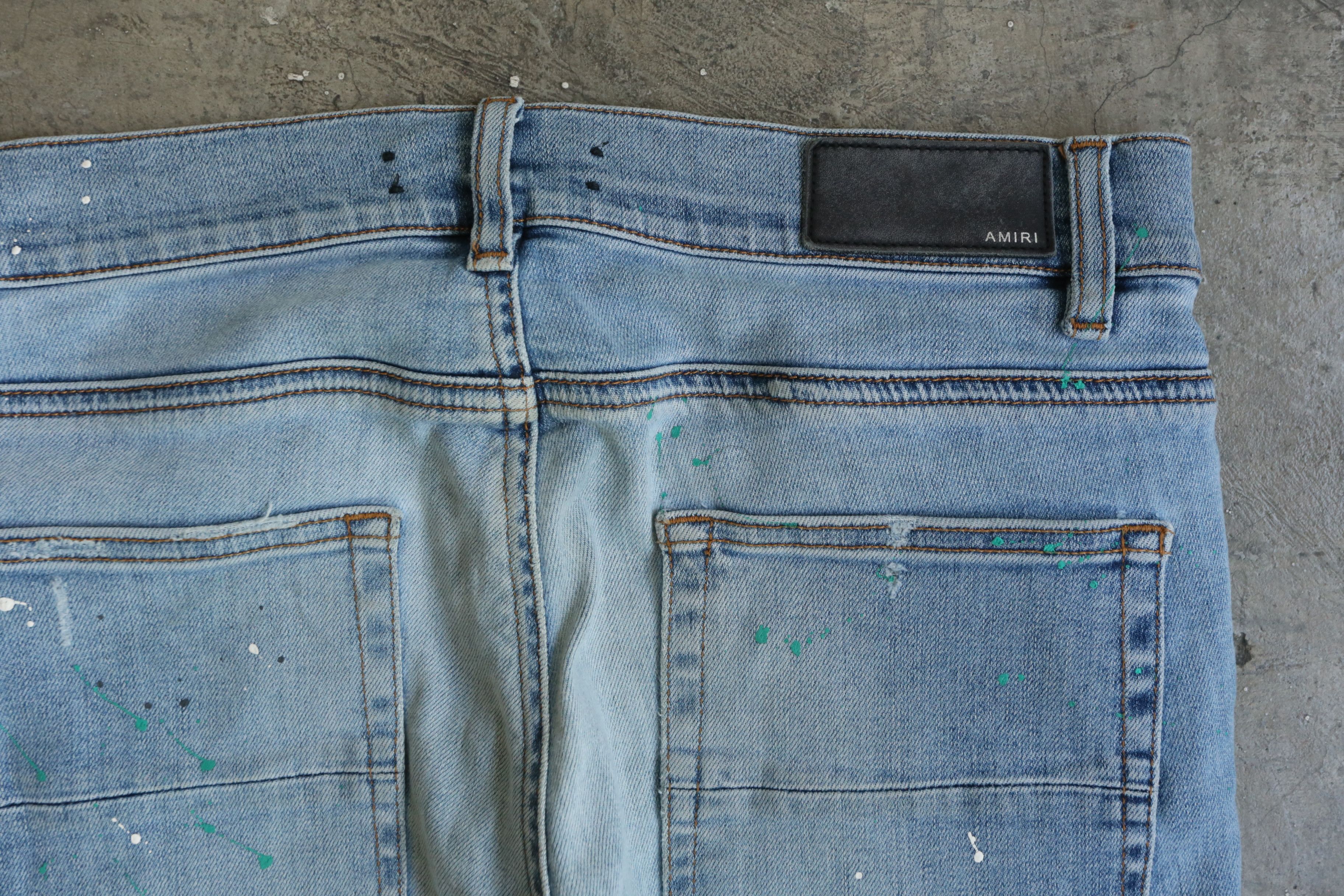 Amiri Amiri - Paint Splatter Artist Broken Denim Jean Size US 32 / EU 48 - 5 Thumbnail