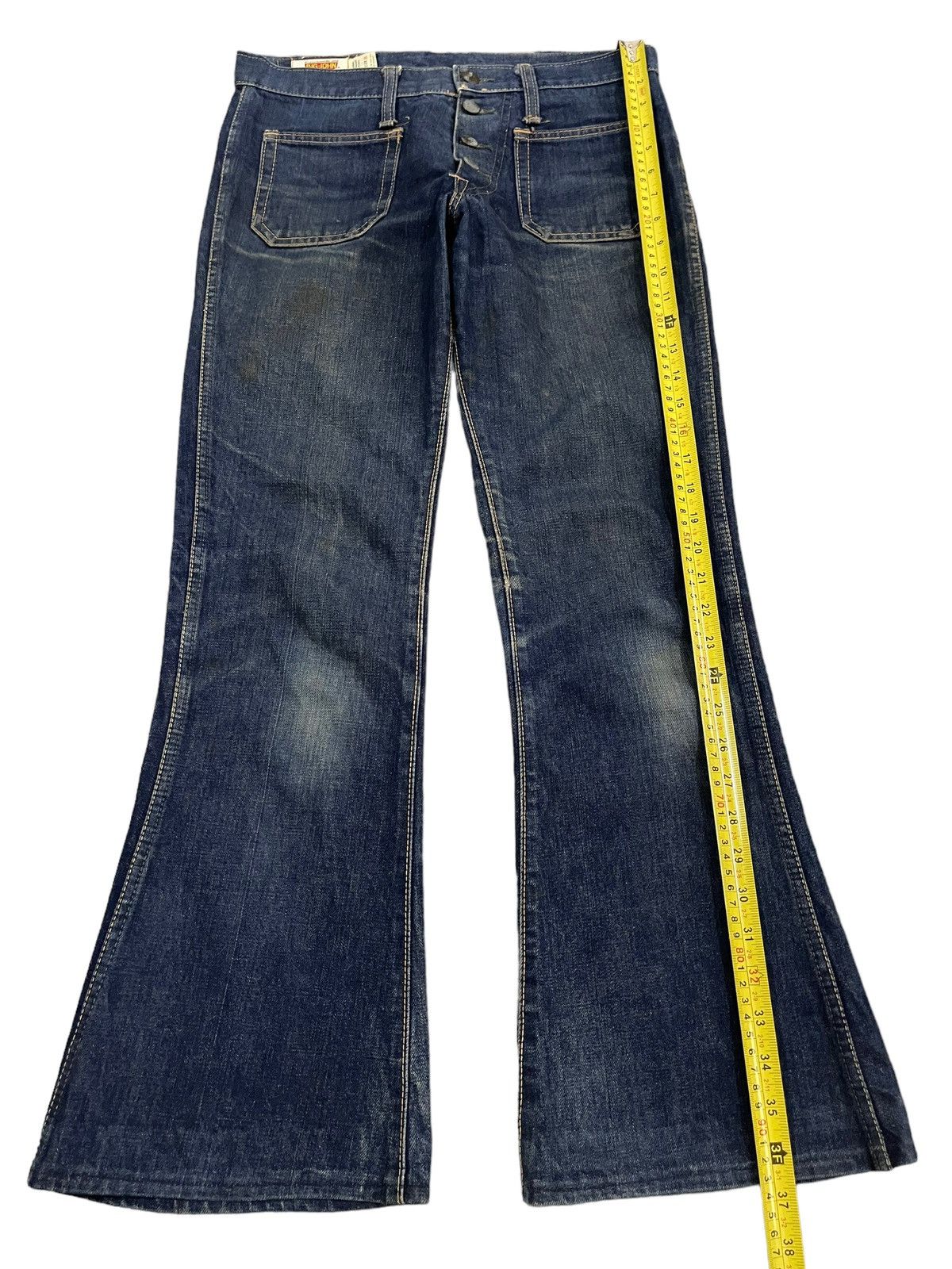 Big John Vintage Japan Big John Blue Wash Bell Bottom Flare Jeans Size US 30 / EU 46 - 11 Thumbnail