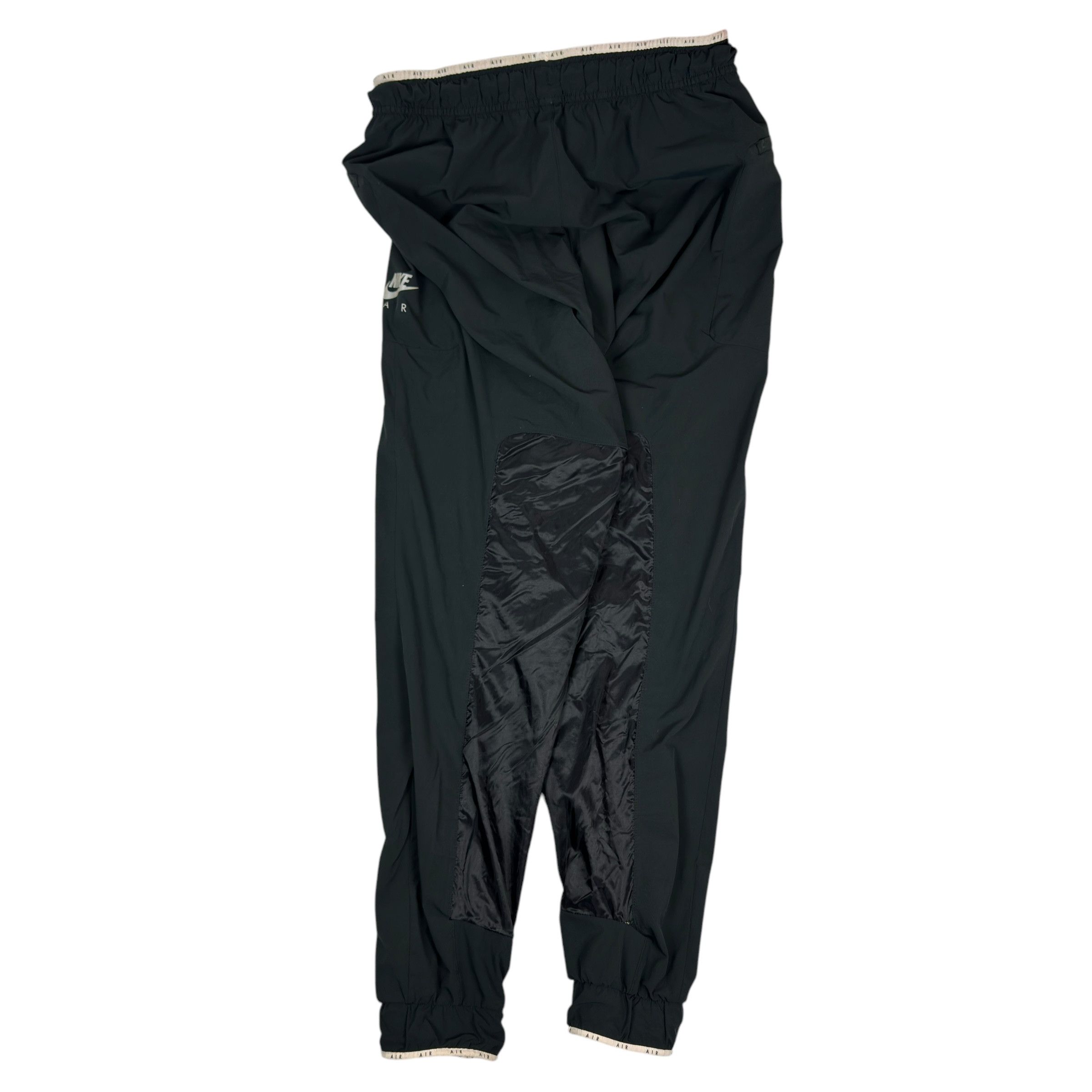 Nike × Vintage Nike Air Black Spellout Tapered Leg Joggers Pant M Size US 30 / EU 46 - 6 Thumbnail