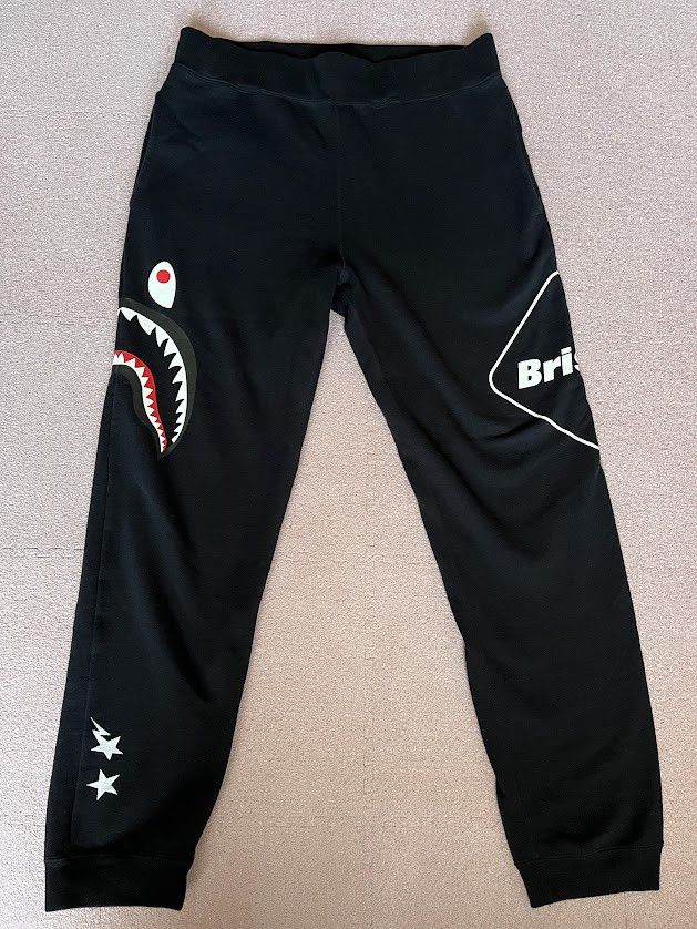 Bape FCRB × BAPE shark sweat pants multi camo bathing ape bapesta | Grailed