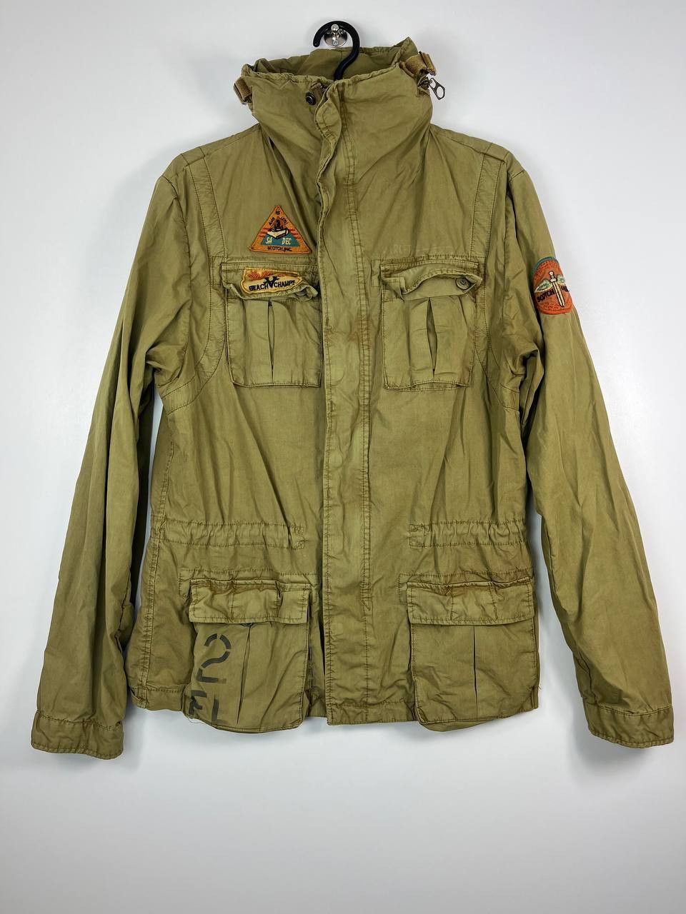 Scotch & Soda Scotch & Soda Military Field Jacket Olive Green Mens M Size US M / EU 48-50 / 2 - 1 Thumbnail