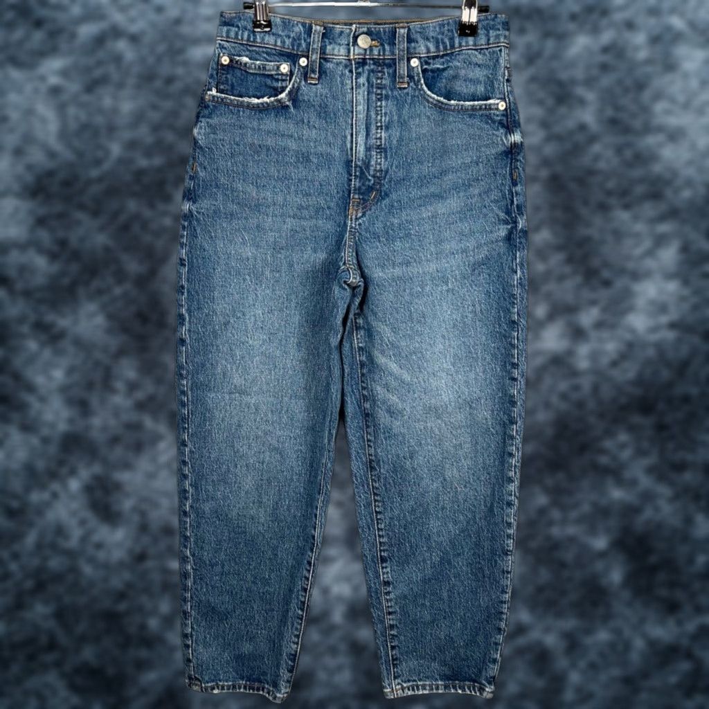 Madewell Madewell Jeans Balloon High-Rise Relaxed Denim Blue 26 Adult Womens Size 26" / US 2 / IT 38 - 1 Thumbnail