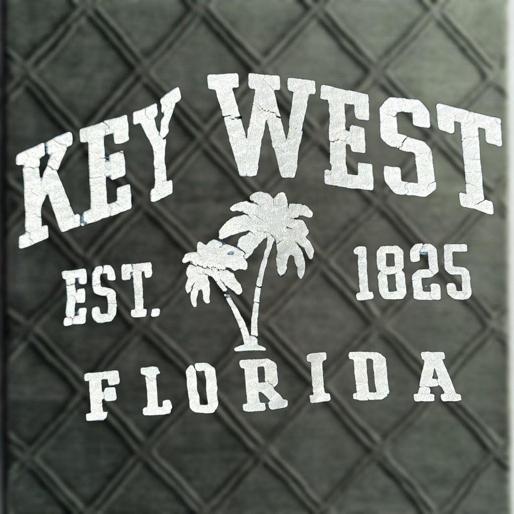 Vintage VINTAGE Key West Hooded Sweatshirt Light Weight Grunge Distress Look Small S Unisex Adults Green Hoodie Pockets Casual Mens Womens Girls Boys Size US S / EU 44-46 / 1 - 1 Thumbnail