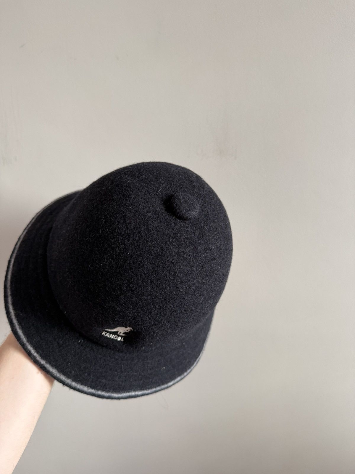 Kangol Vintage Kangol Stripe Casual Wool Bucket Hat Black M Size ONE SIZE - 7 Thumbnail
