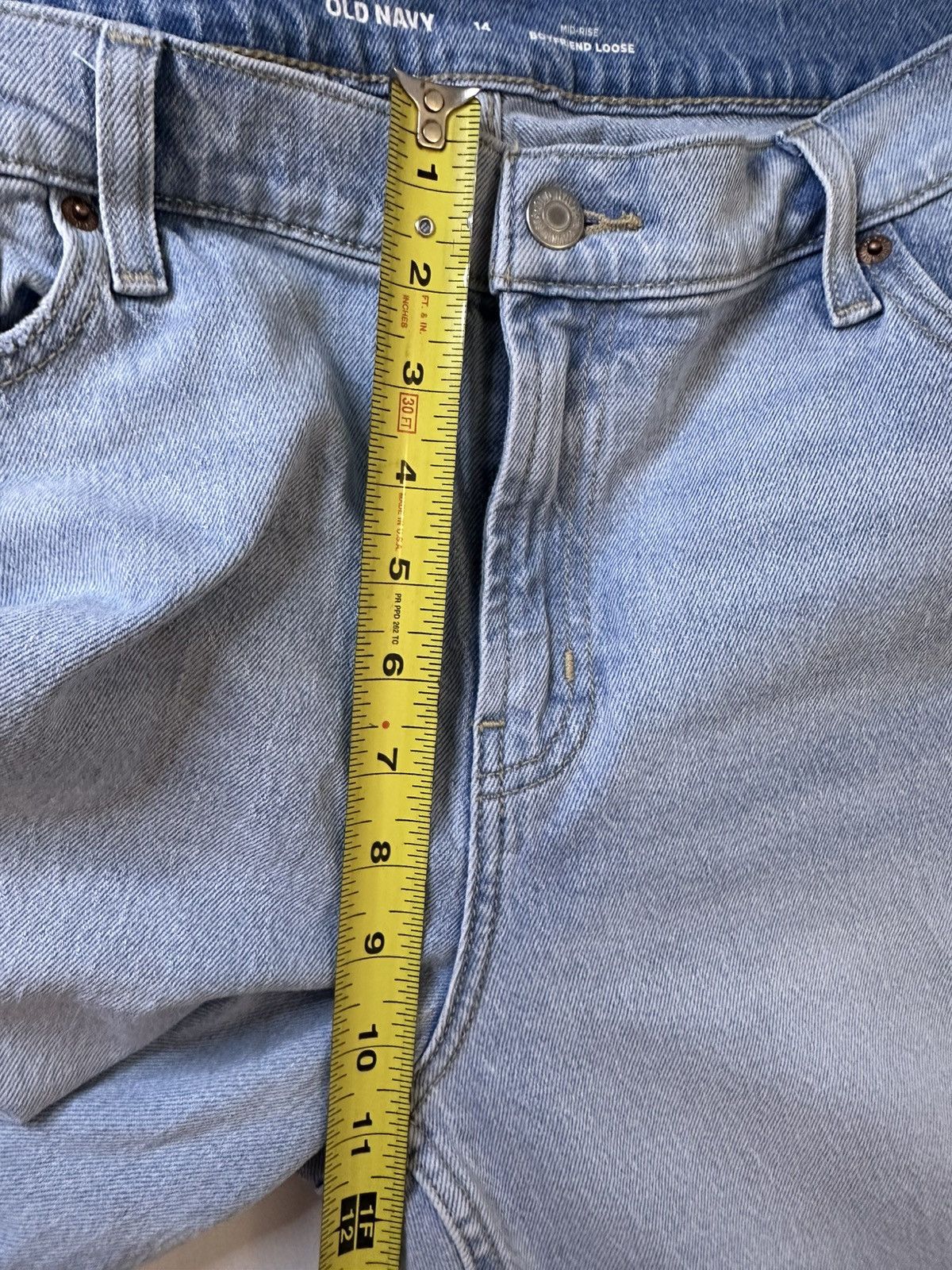 Old Navy Old Navy Women’s Size 14 Mid Rise boyfriend Loose Denim Jean Size 34" / US 12 / IT 48 - 5 Thumbnail