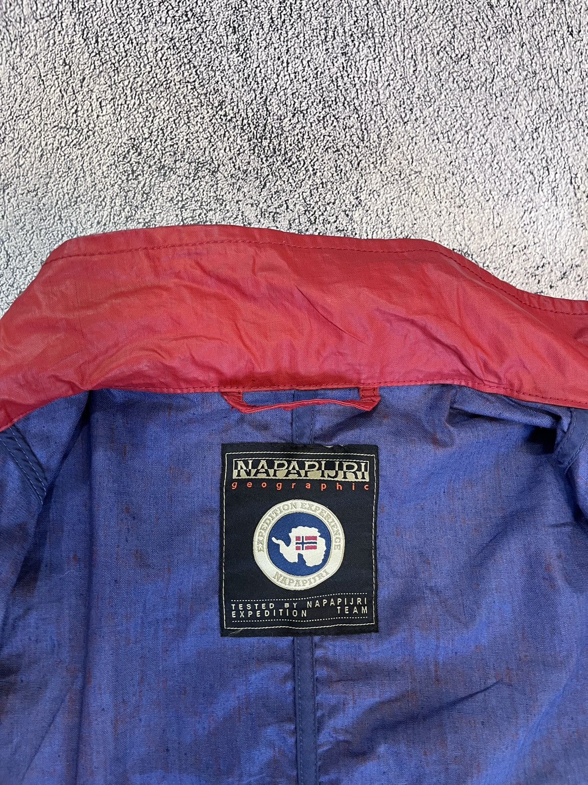 Napapijri Napapijri Men’s Jacket Wax Corpo Red Big Logo Size XL Size US XL / EU 56 / 4 - 12 Thumbnail