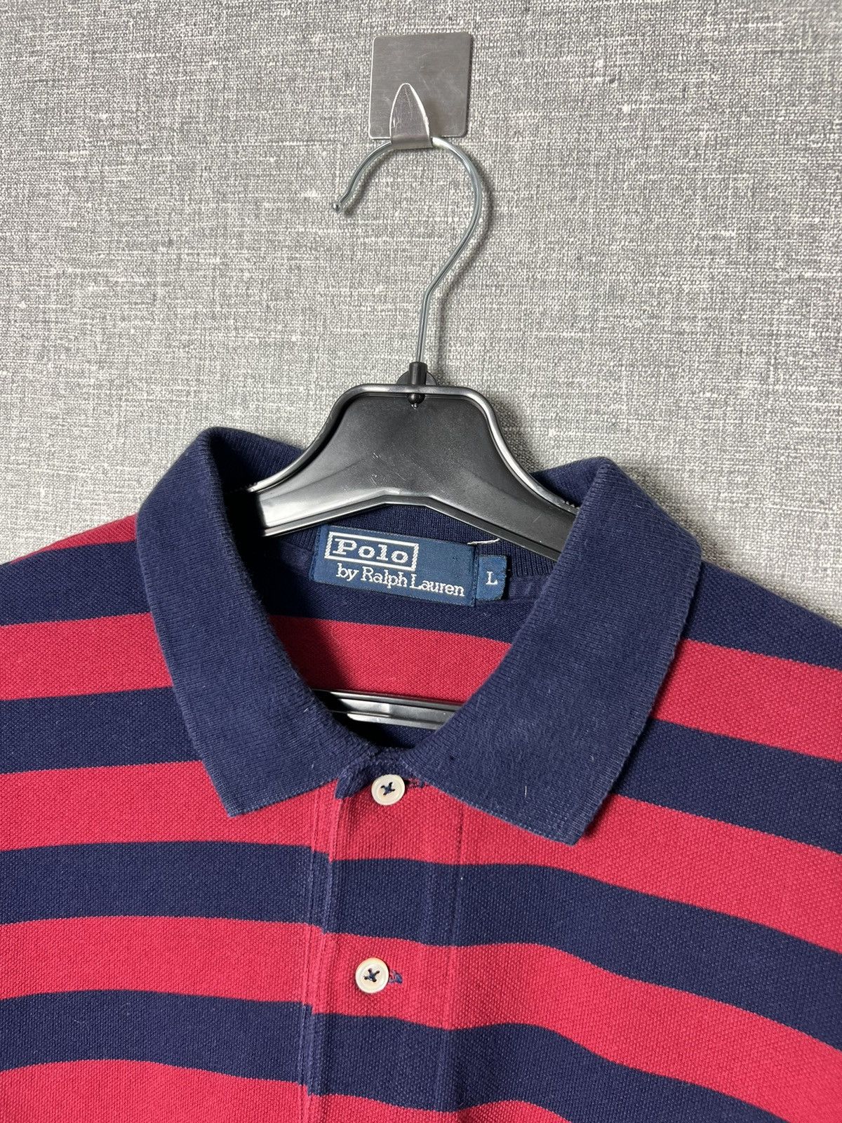 Polo Ralph Lauren × Vintage Vintage Polo Ralph Lauren Striped Rugby Polo Long Sleeve Size US L / EU 52-54 / 3 - 7 Thumbnail