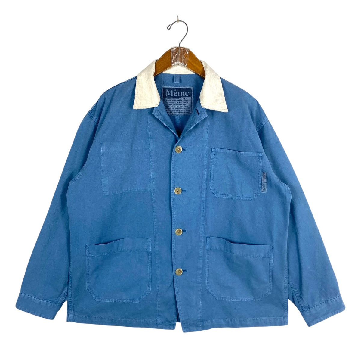 Japanese Brand Rare‼️ Même Brand Blue Workwear Chore Jacket Size US M / EU 48-50 / 2 - 1 Thumbnail